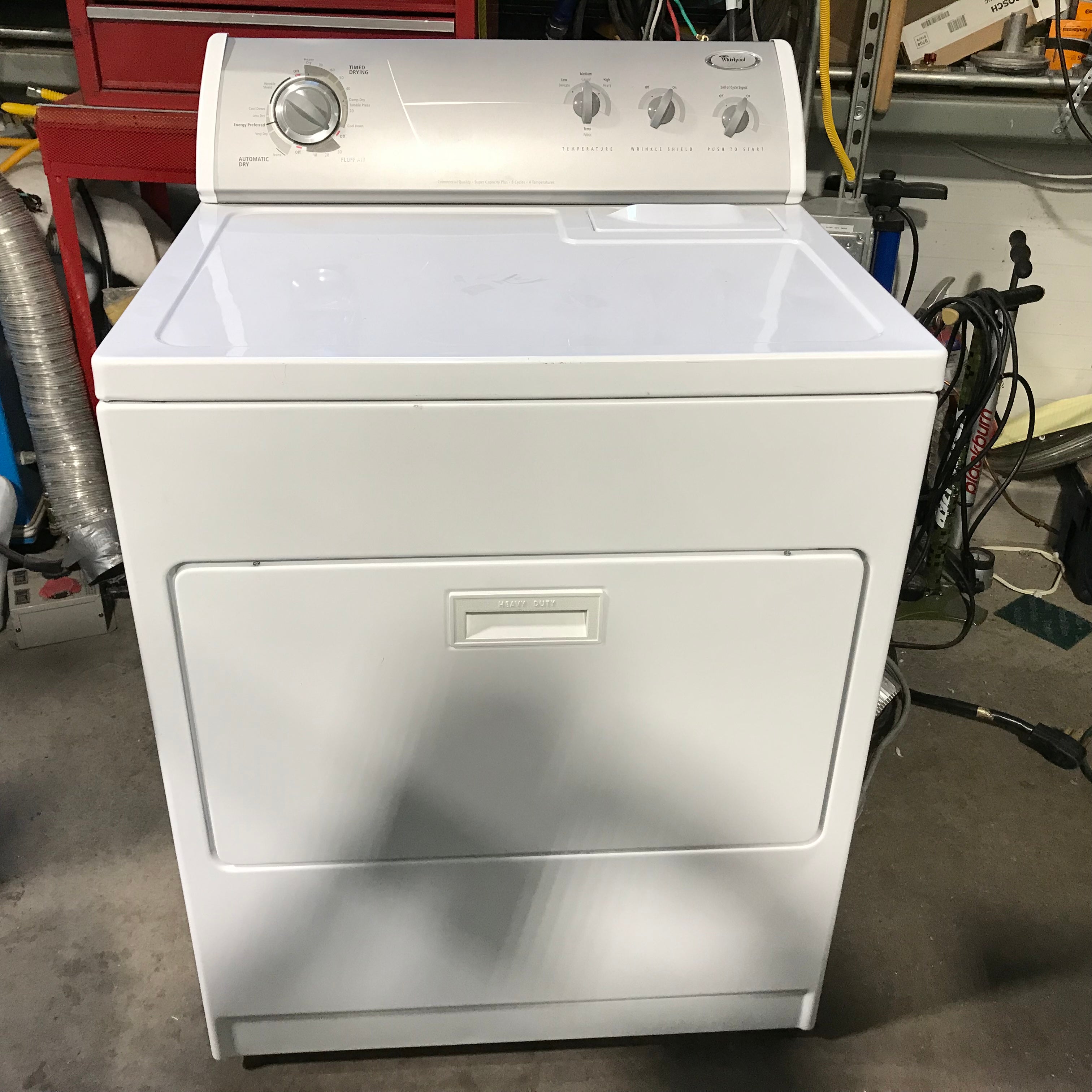 Whirlpool White Front Load Electric Dryer 29"x 28"x 43"