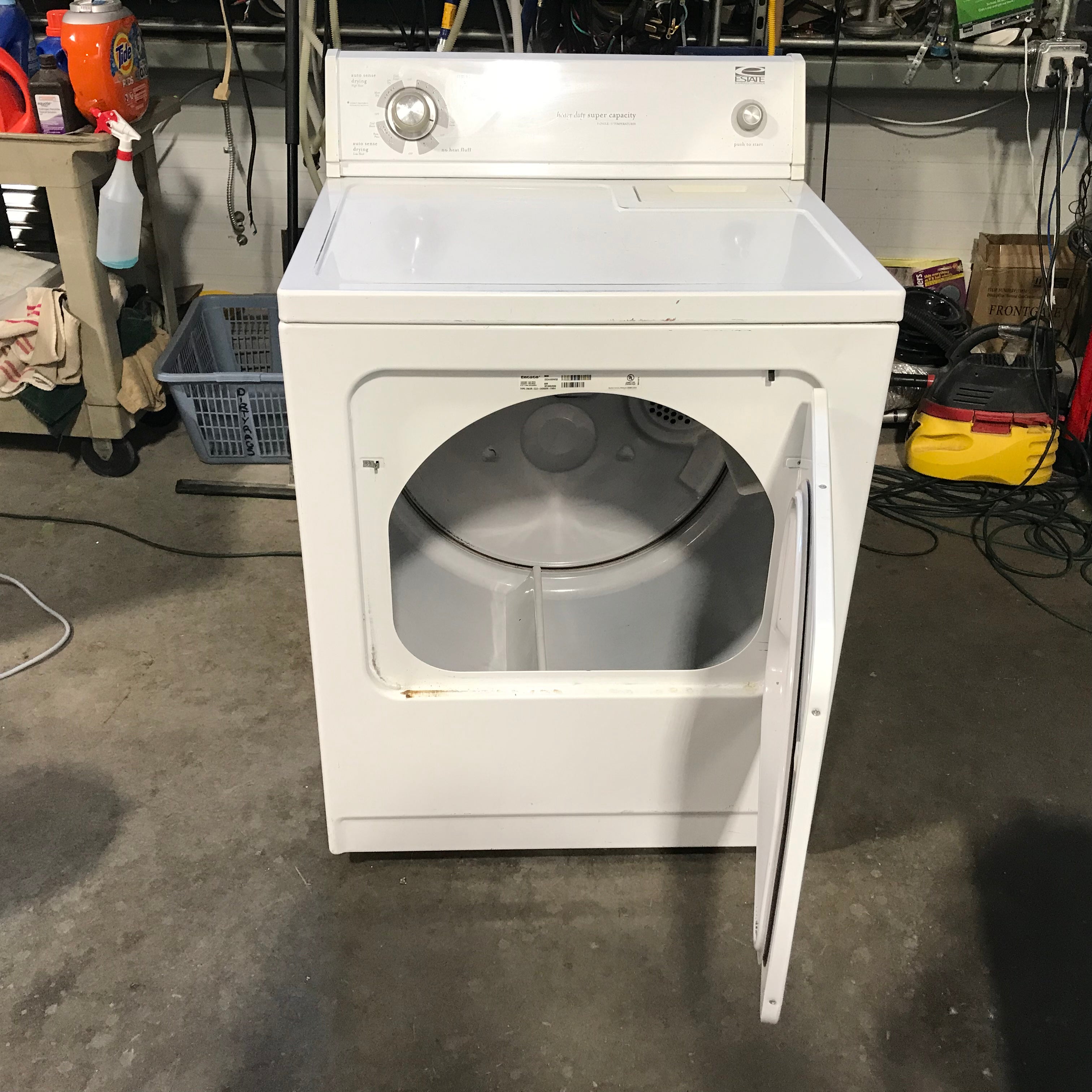 Estate (Whirpool) White Front Load Electric Dryer 29"x 28"x 43"