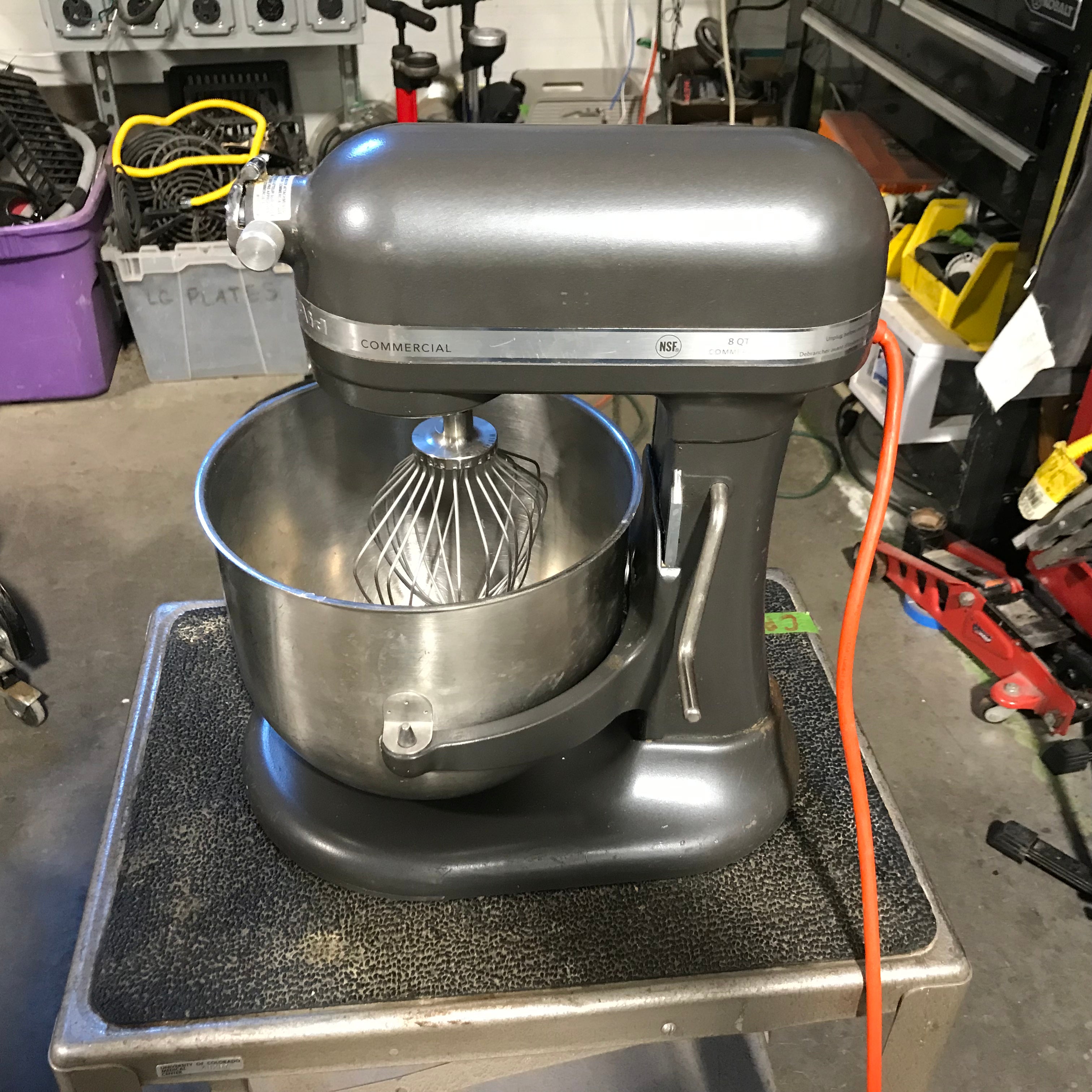 KitchenAid Grey Commercial NSF Mixer 14"x 7"x 17"