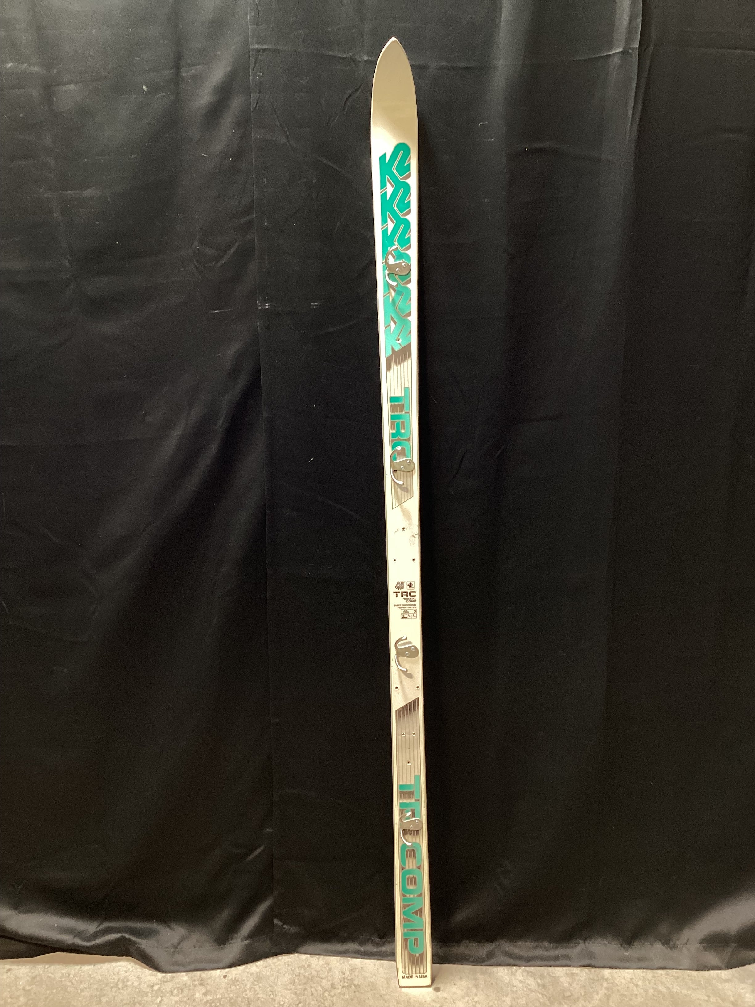 Vintage 1989 K2 TR Comp Alpine Ski Retrofitted Coat Rack 3" x 70"