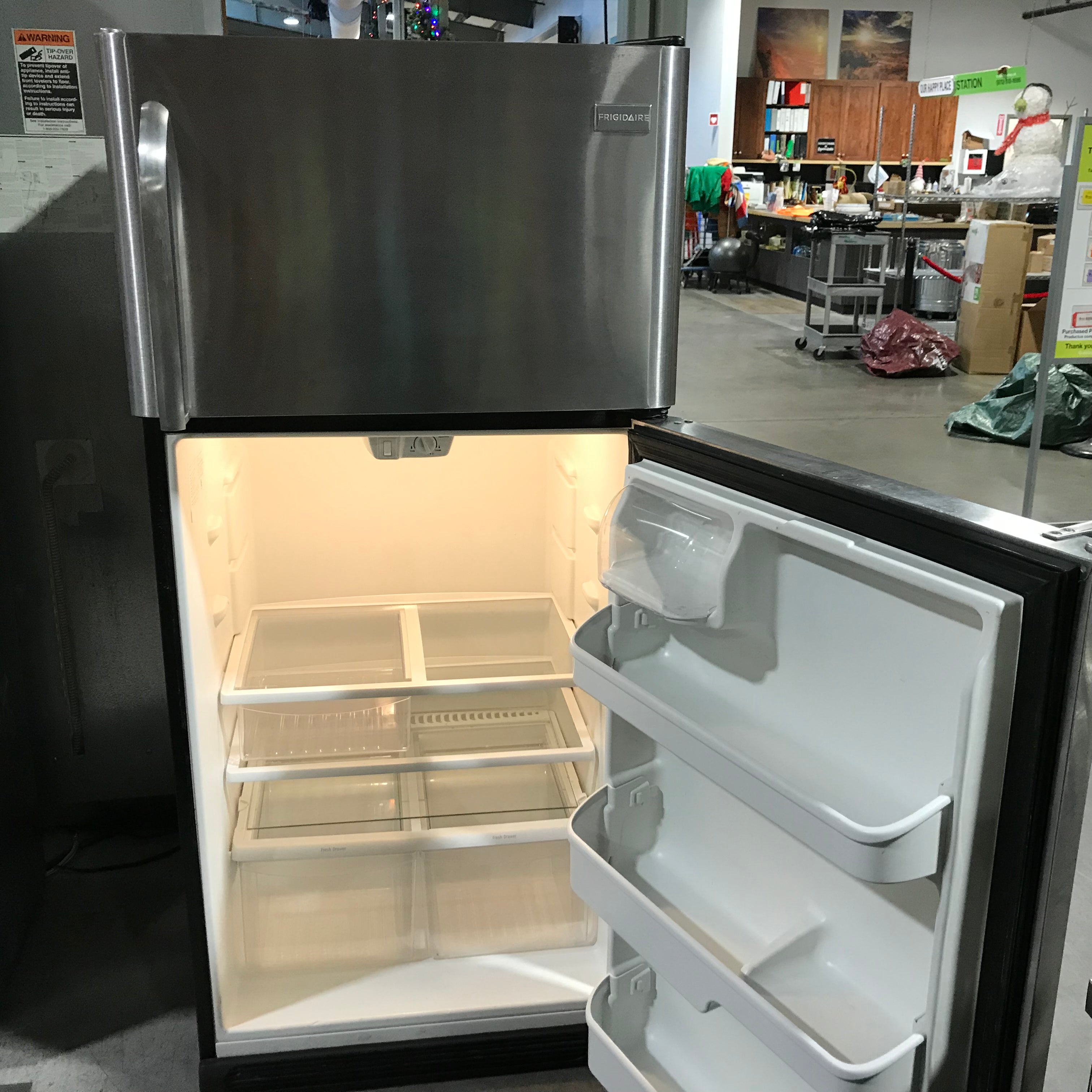 Frigidaire Stainless Steel Standard Refrigerator 30"x 30"x 66.5"
