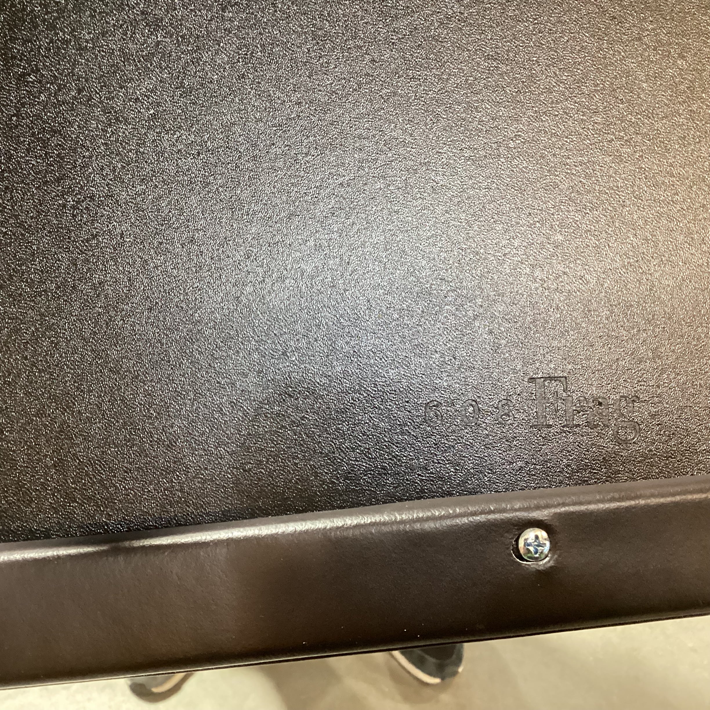 Frag Ultra Modern Espresso Full Grain Leather & Steel Chair 18"x 20"x 33"