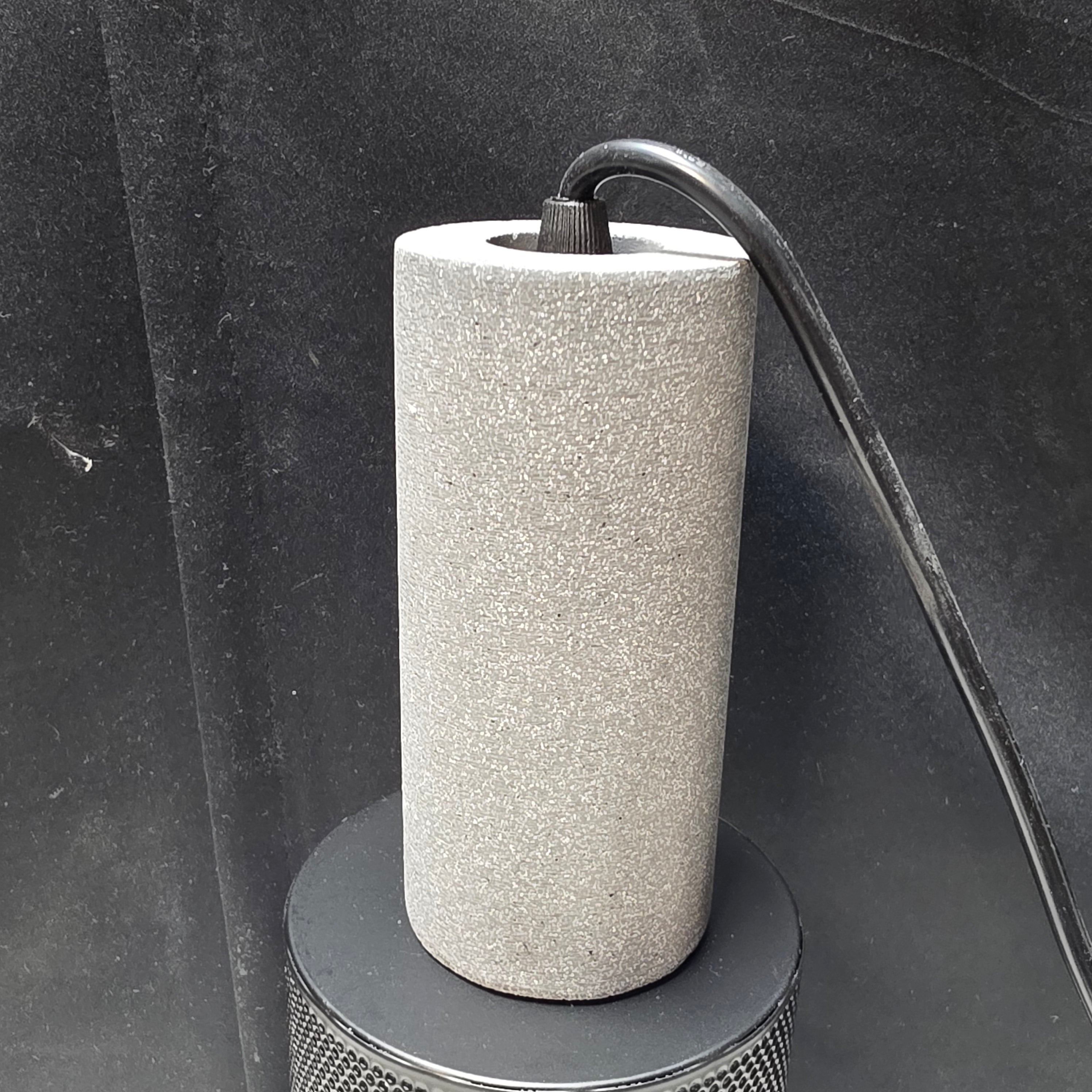 NEW Concrete Linear Caged Light Bulb Pendant 4"Dx14"