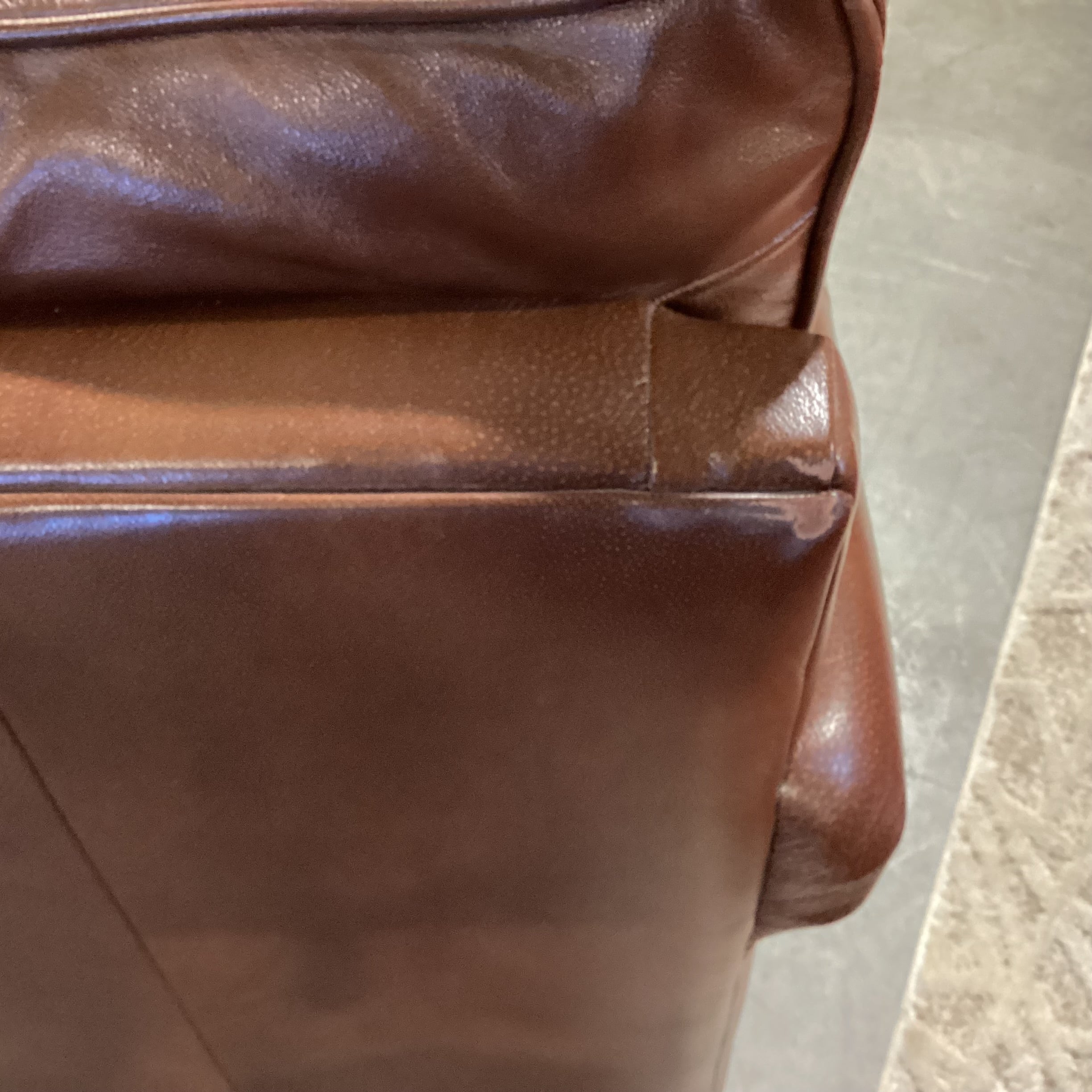 Elite Leather Company Brown Leather Nailhead Queen Sleeper Sofa 82"x 36.5"x 31.5"