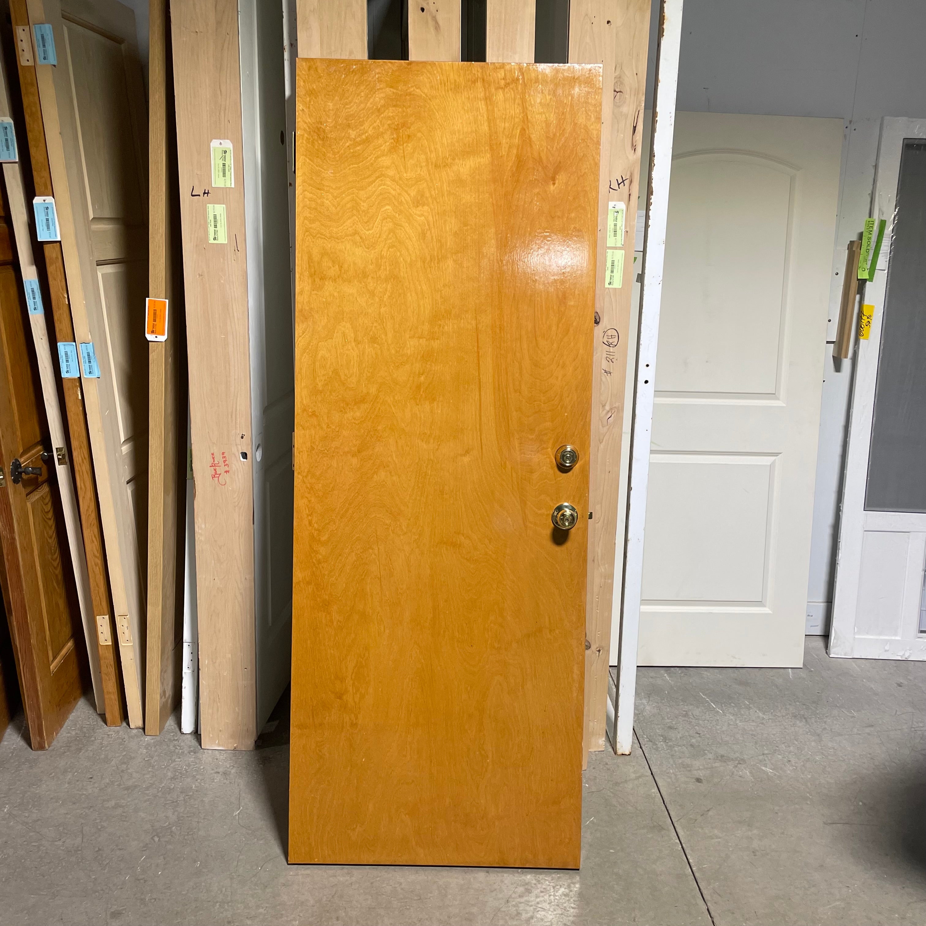 29.75"x 80"x 1.75" Golden Brown Interior Door LH