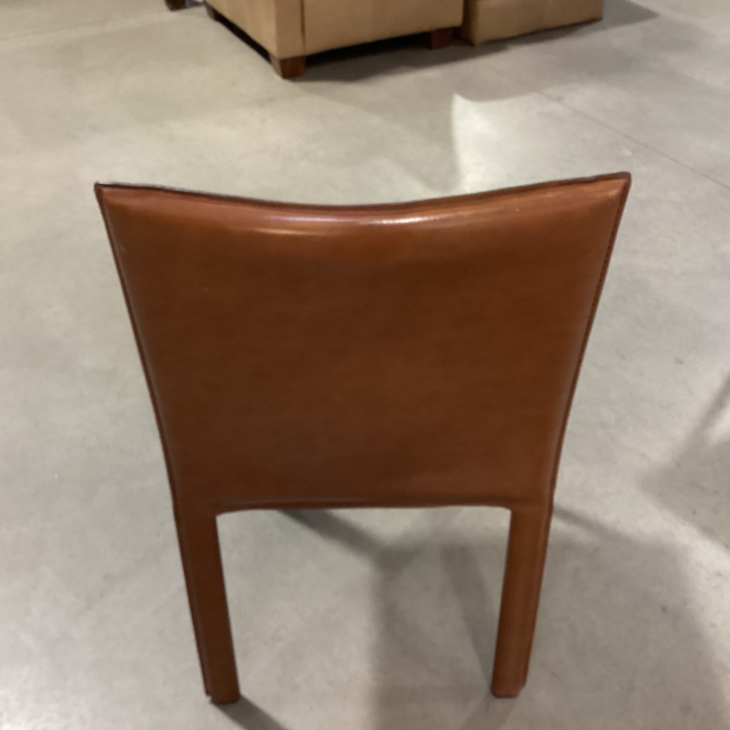 Modern Leather Wrapped Dining Chair 18.5"x 20"x 33.5"