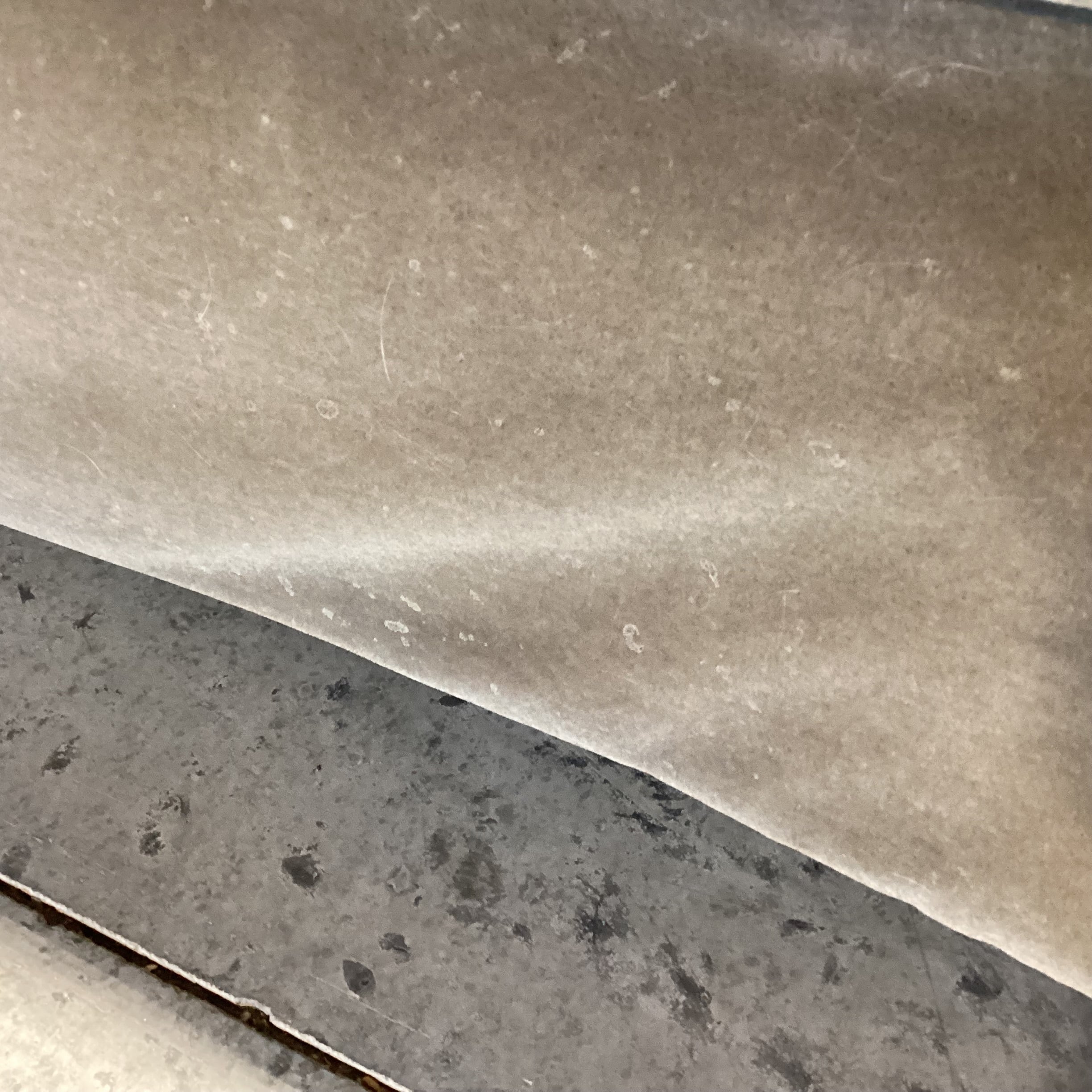 Rocky Mountain Upholstery Custom Taupe Mohair Sofa 87"x 40"x 30"
