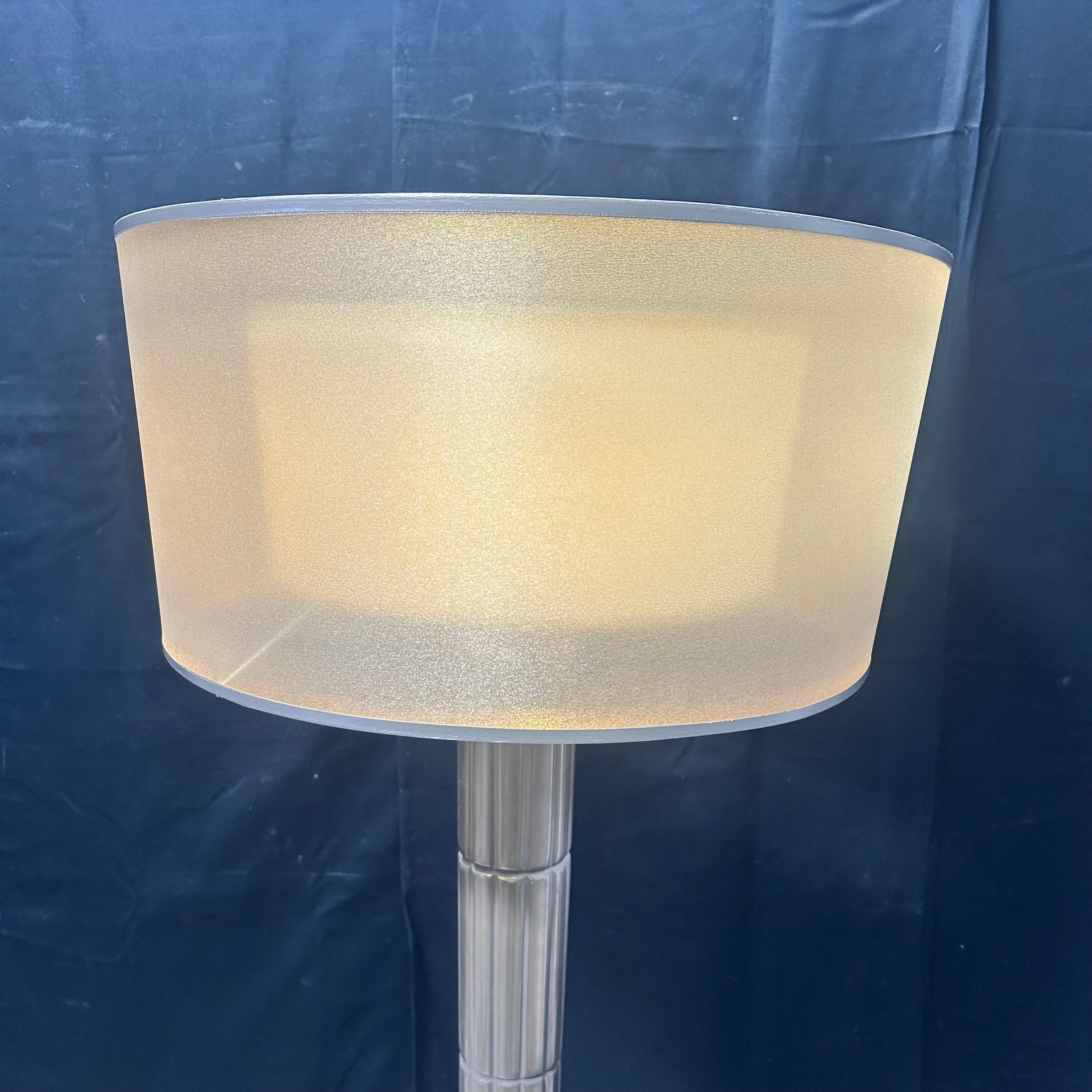Fine Art Lamps Quadrailli Nickel Floor Lamp 22.5"x 62"