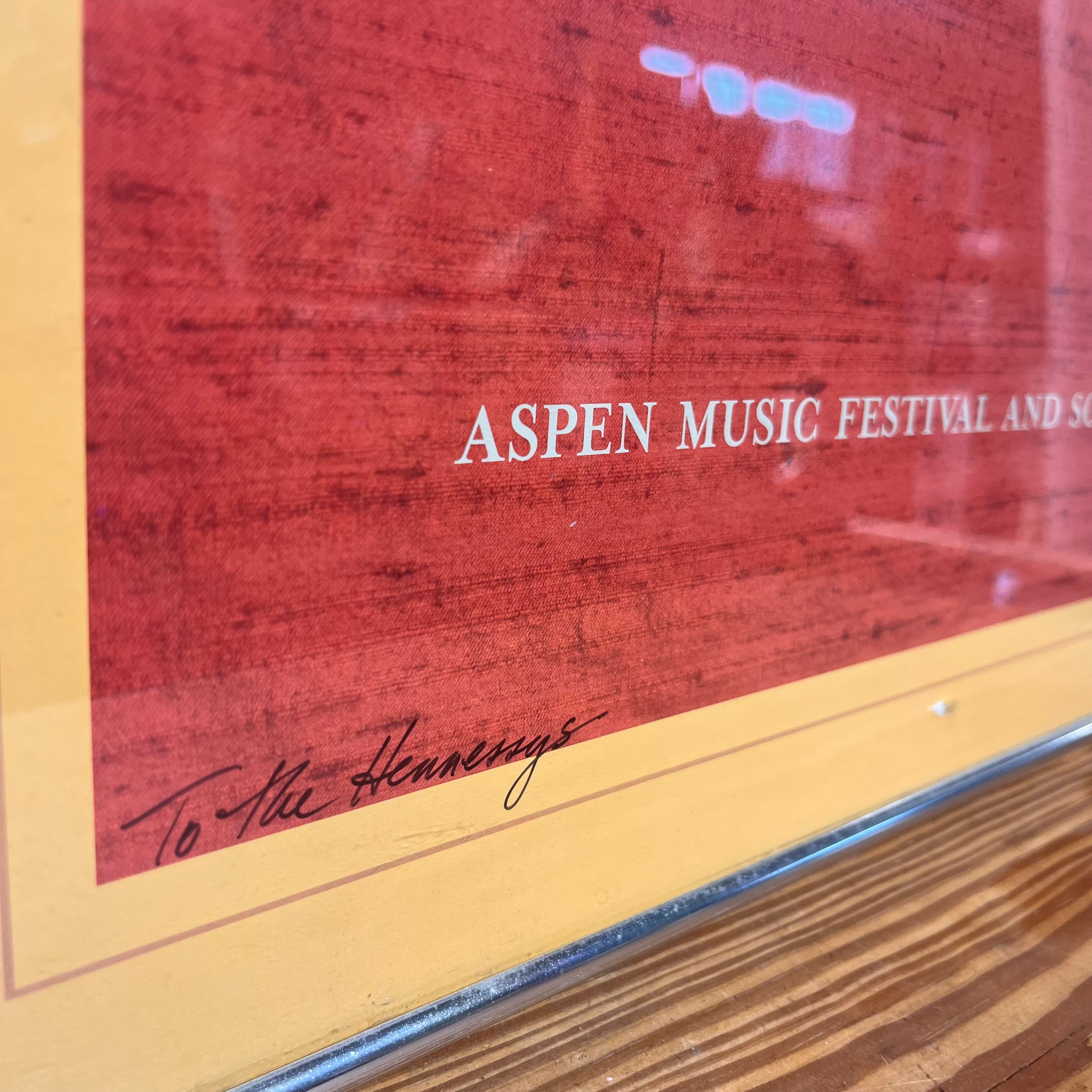 Aspen Music Festival & School 2001 Poster Wall Decor; 19.5"x 26"