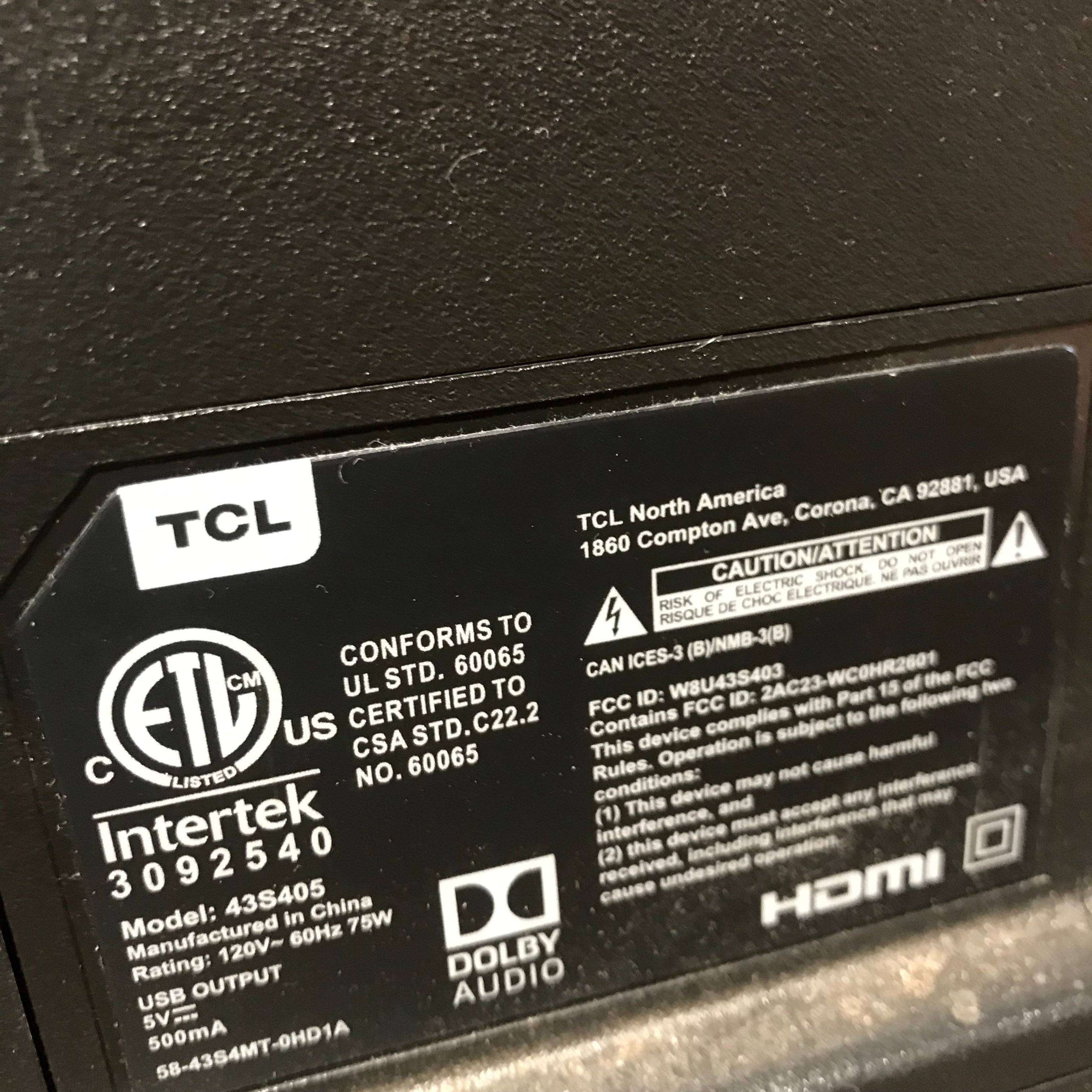 TCL ROKU TV