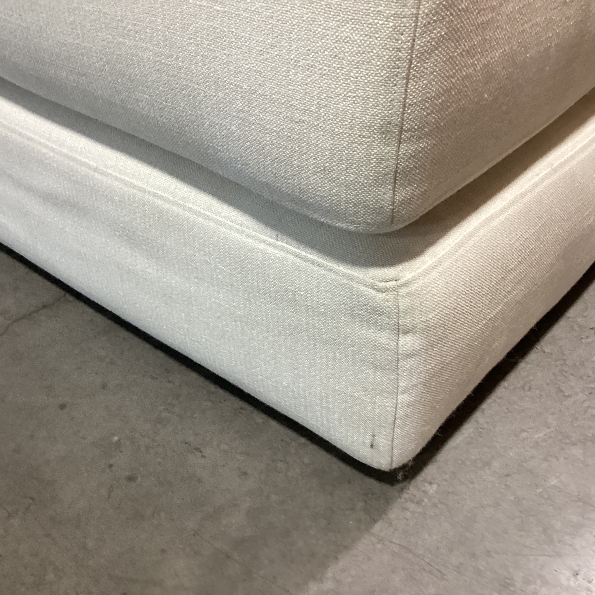 Article Braam Vintage White Convertible Cushion Bed Sofa 75"x 36"x 25"