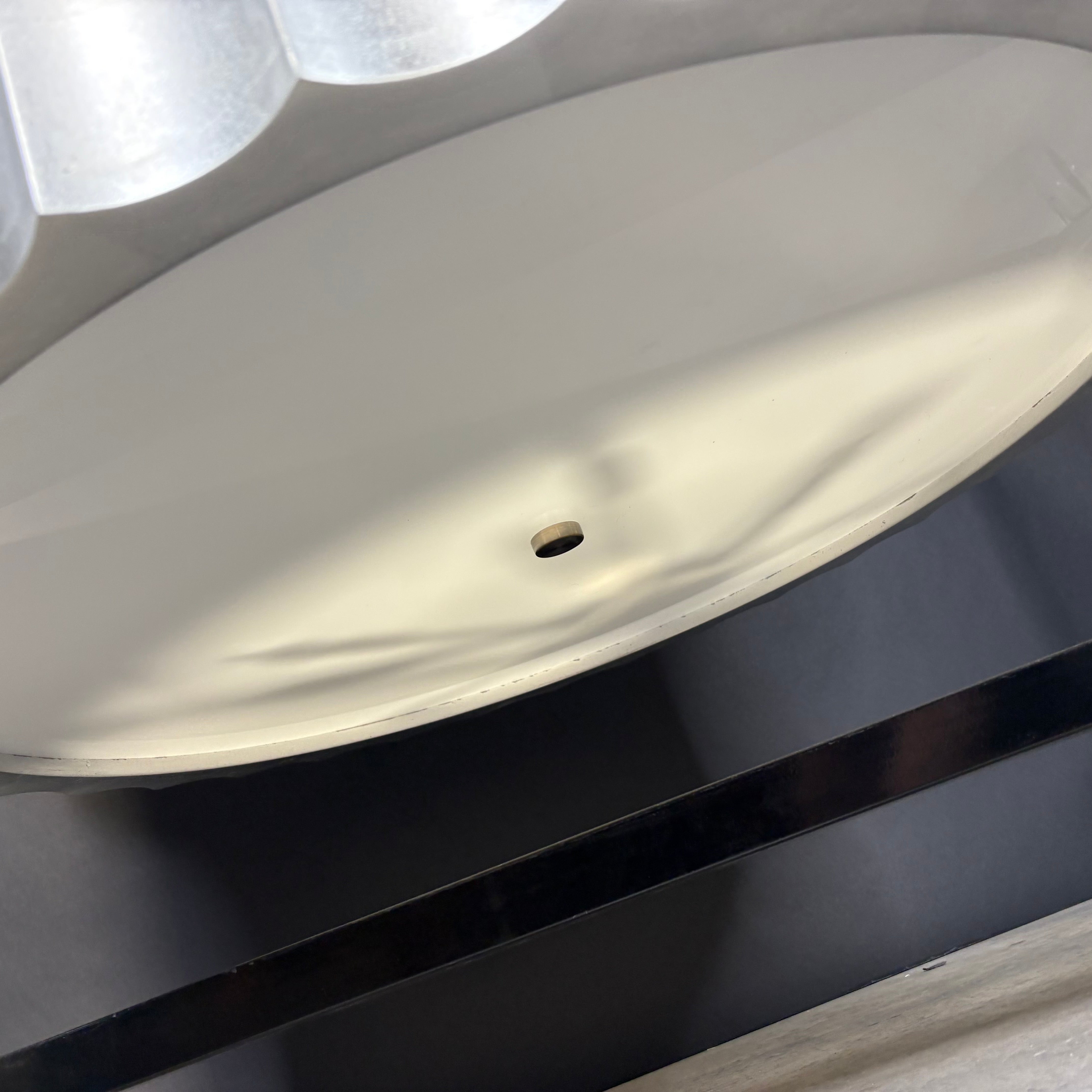 Art Deco Modern 12-Light Silver Leaf and Chrome Upside Down Cake Chandelier 39” Diameter x 60”