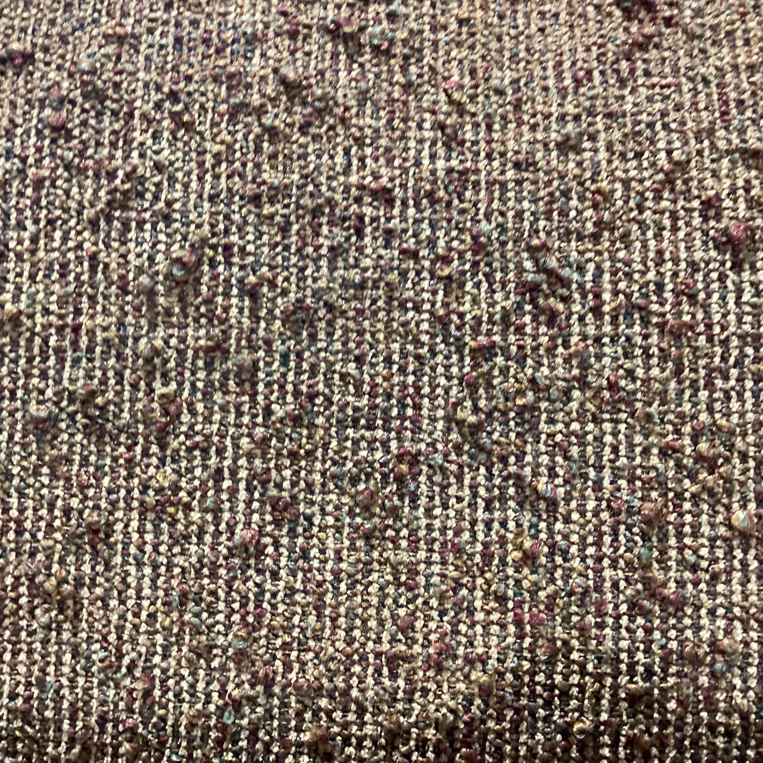 Brown Nubbed Woven With Ottoman Chair 35"x 38"x 32"