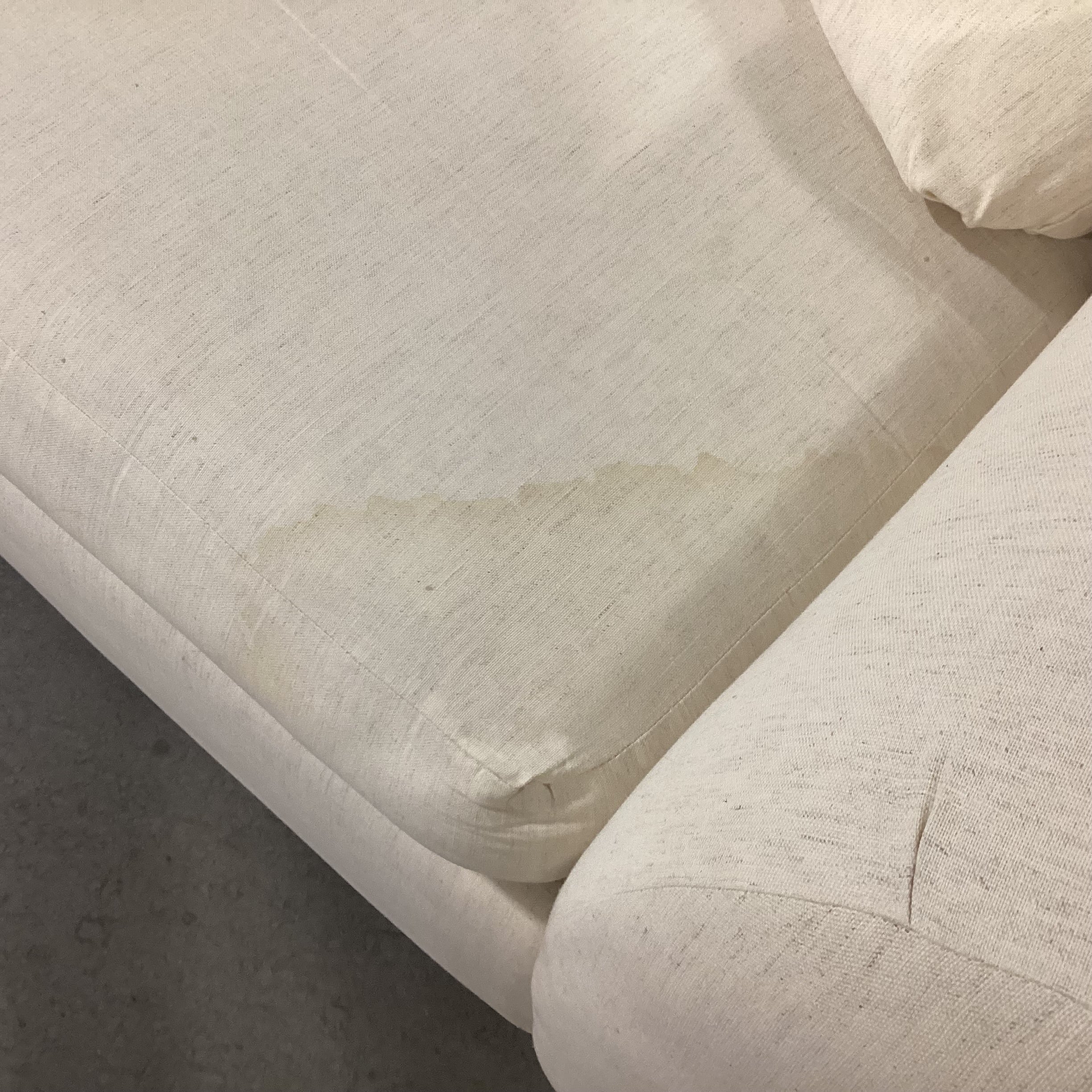 Pottery Barn Natural Slipcovered Shell Sofa 96"x 37"x 30"