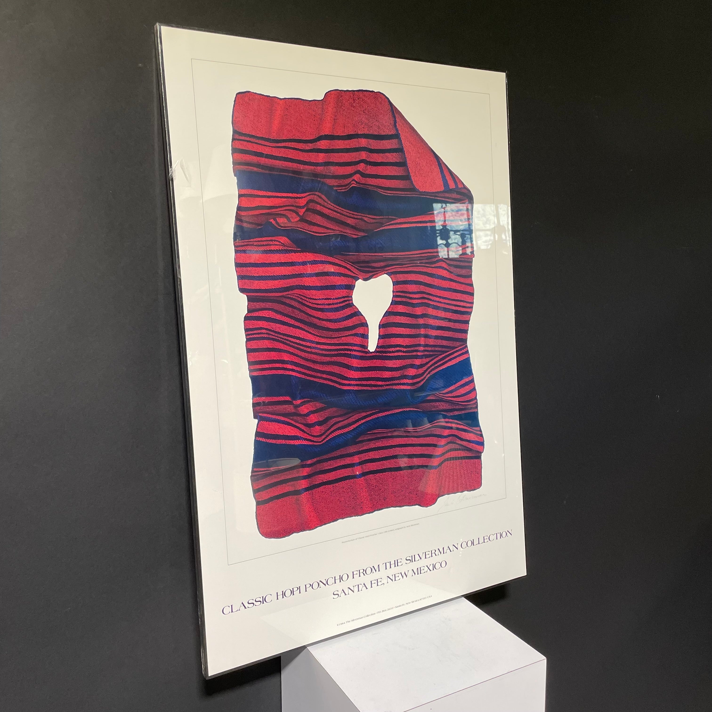 Jack Silverman Signed "Classic Hopi Poncho" Poster Print Still In Plastic 24 1/2" x 36 1/2"