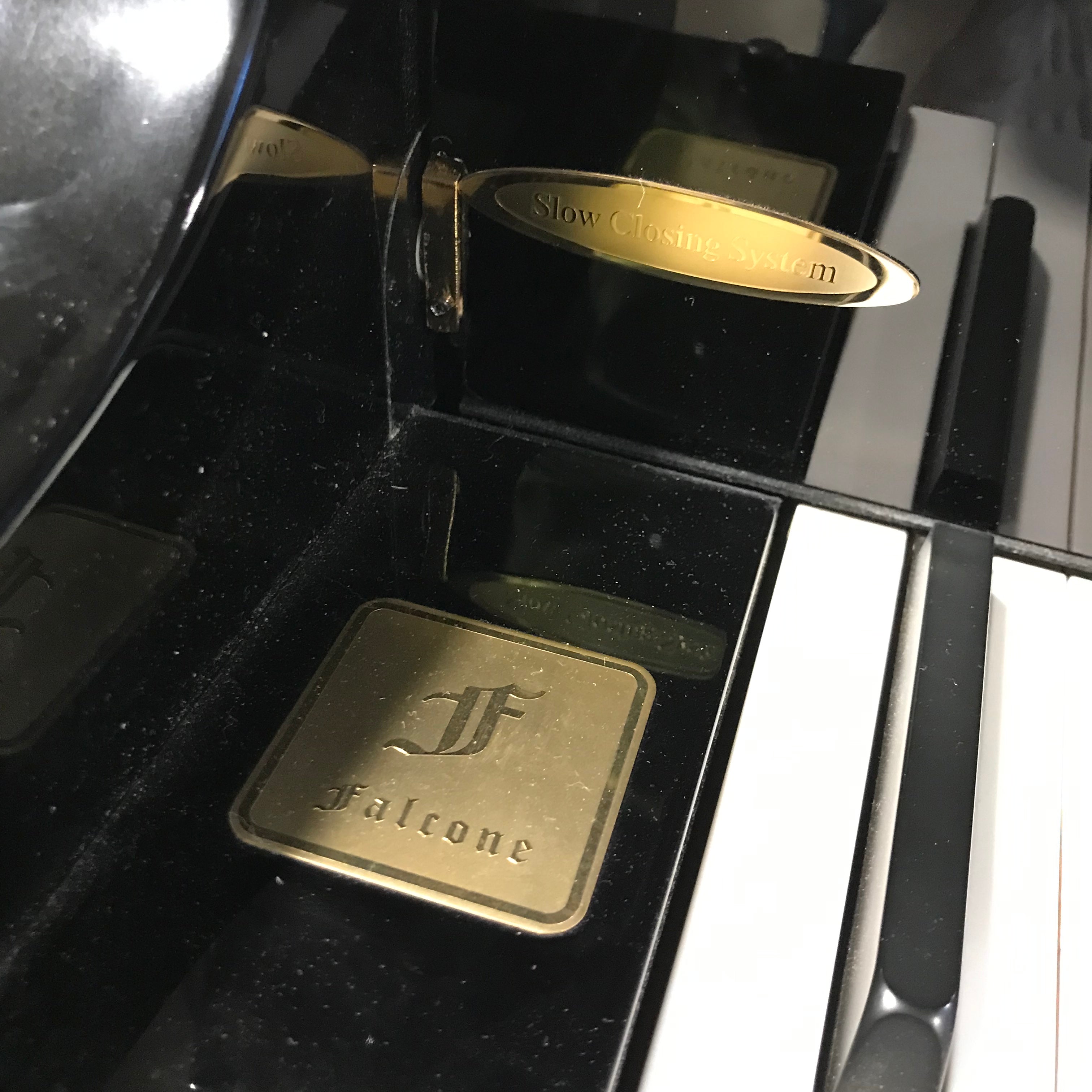 Falcone Piano Baby Grand GF-42 Black EBY-PL Serial ID8220 Self Playing Piano Plus Bench and Some Player CDs