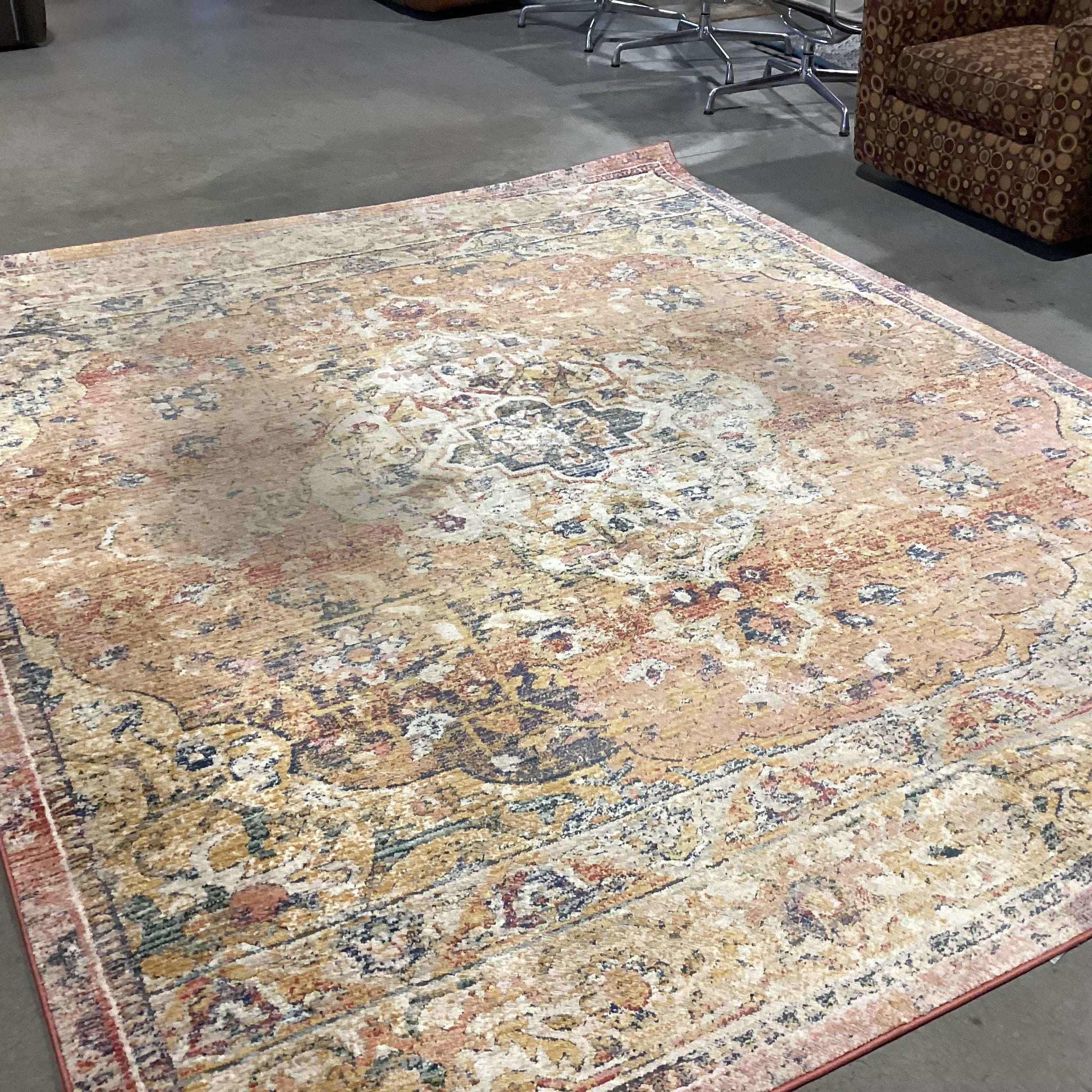 Surya Bergama Ivory Terracotta Poly Rug 7'9"x 9'6"