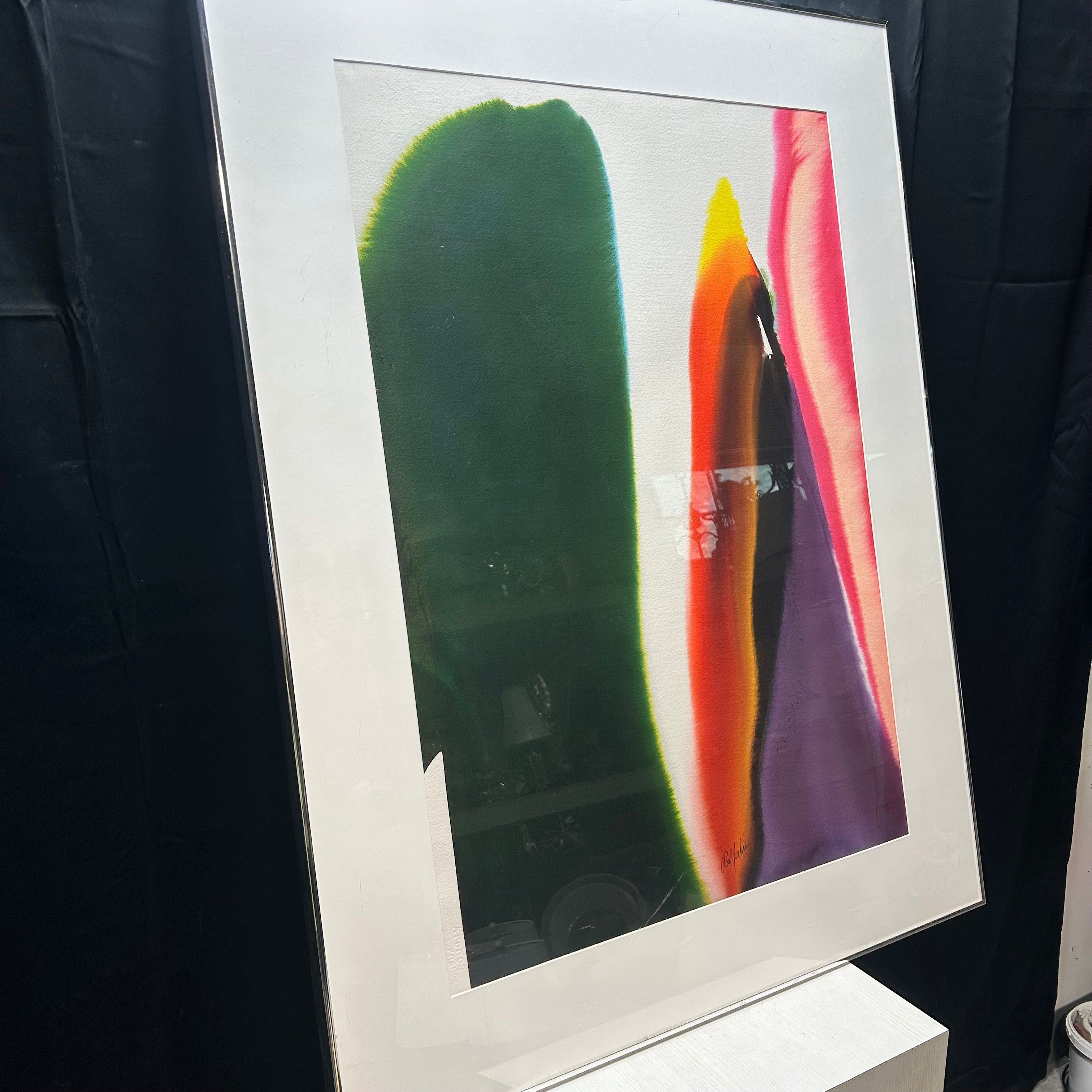 Paul Jenkins Renowned Abstract Expressionist Water Color Signed Original 40.5"x 52"