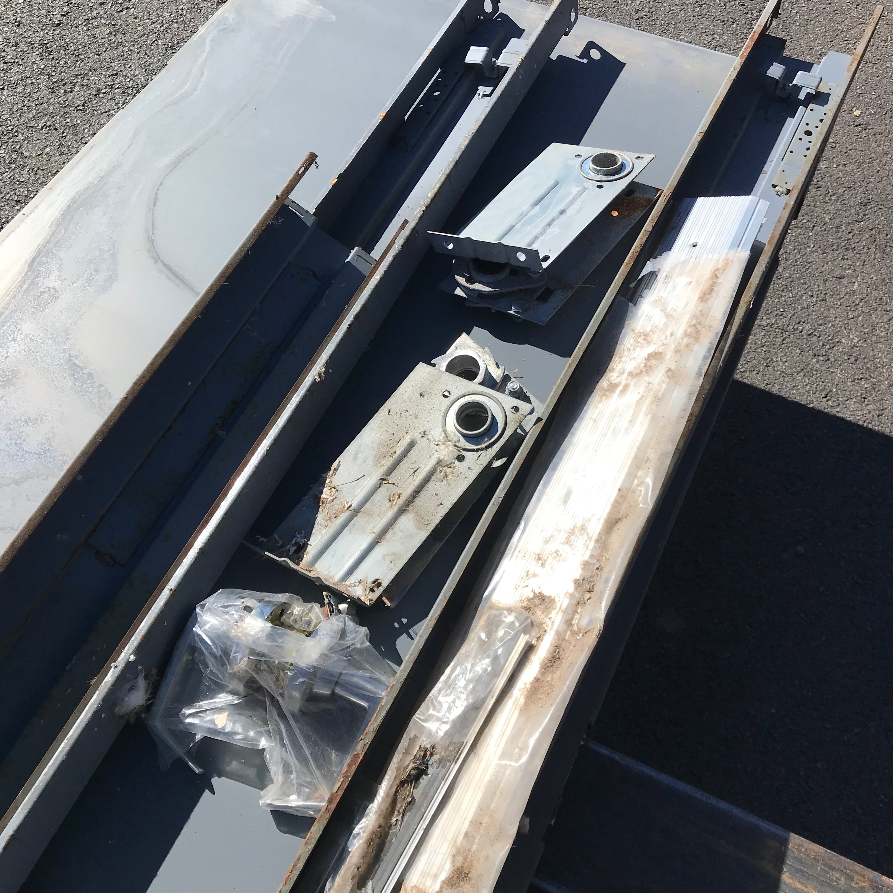 35.25"x 38"x 107.25" Steel Double Door Kit with Jamb