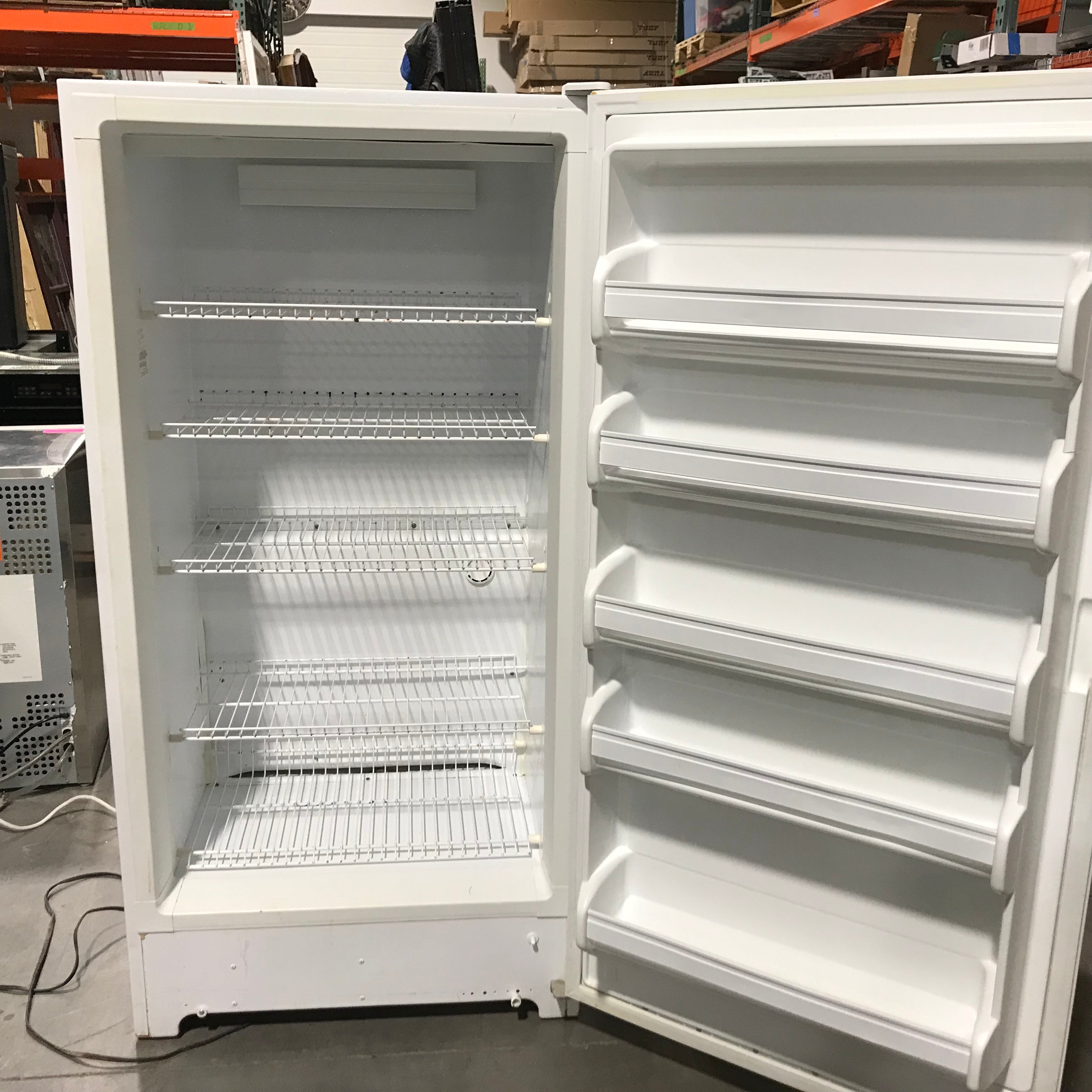 Kenmore White Self-Standing Freezer 32"x 27"x 65" (Does Not Get Colder Than 32 Degrees)