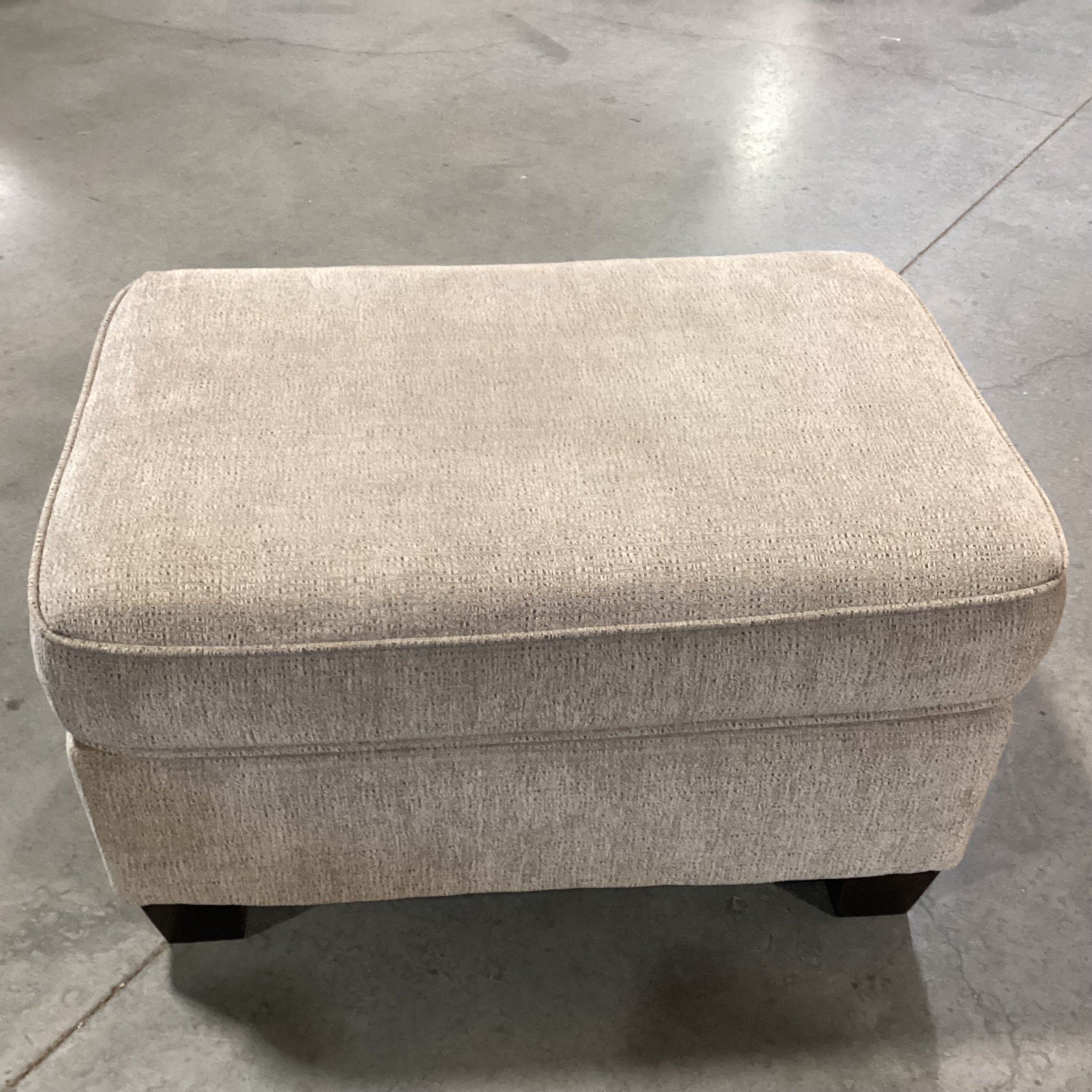 Best Chairs Beige Woven with Ottoman Swivel Rock Chair 36"x 31"x 37"