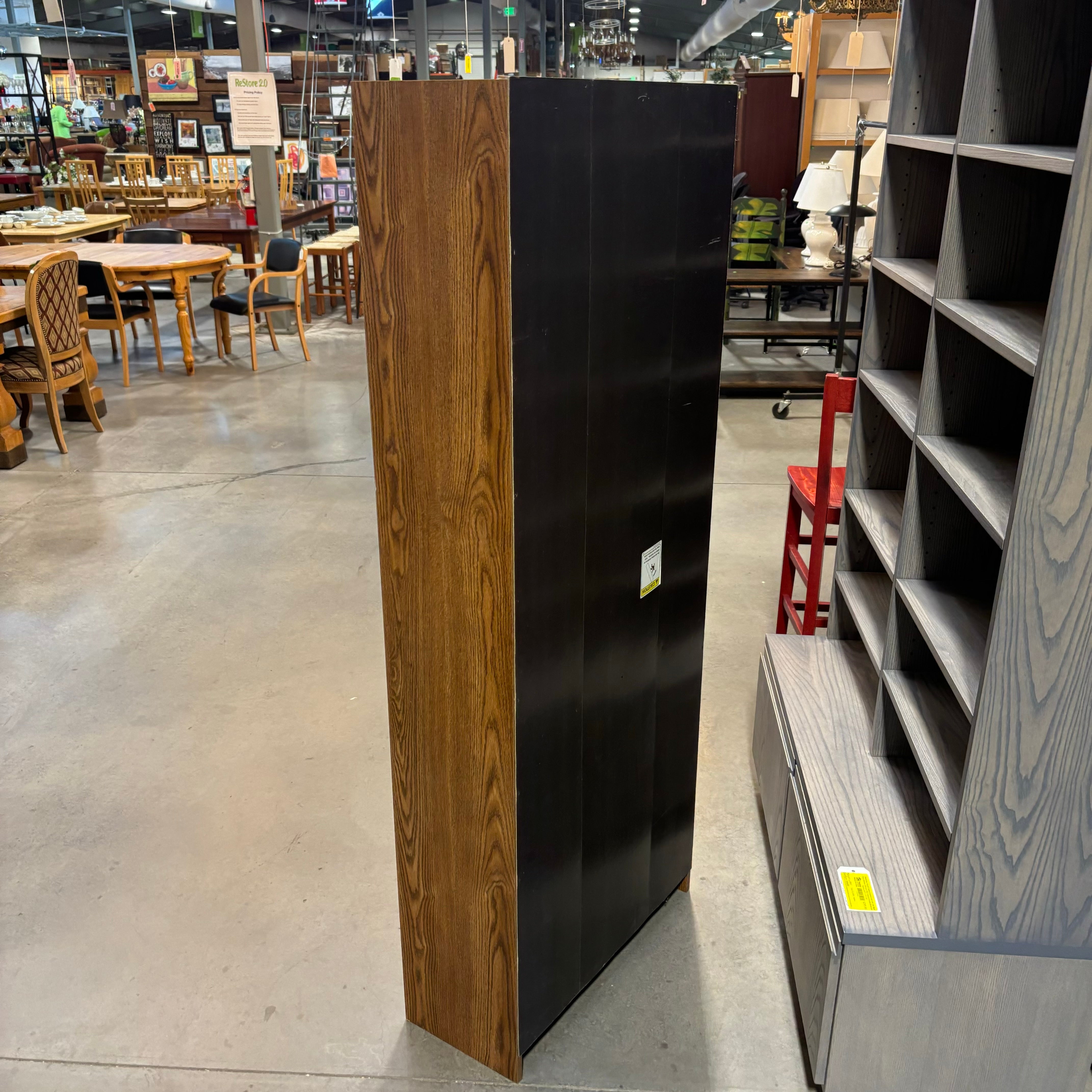 Wood Style Laminate with 4 Adjustable Height Shelves Bookcase 28"x 12"x 71.5"