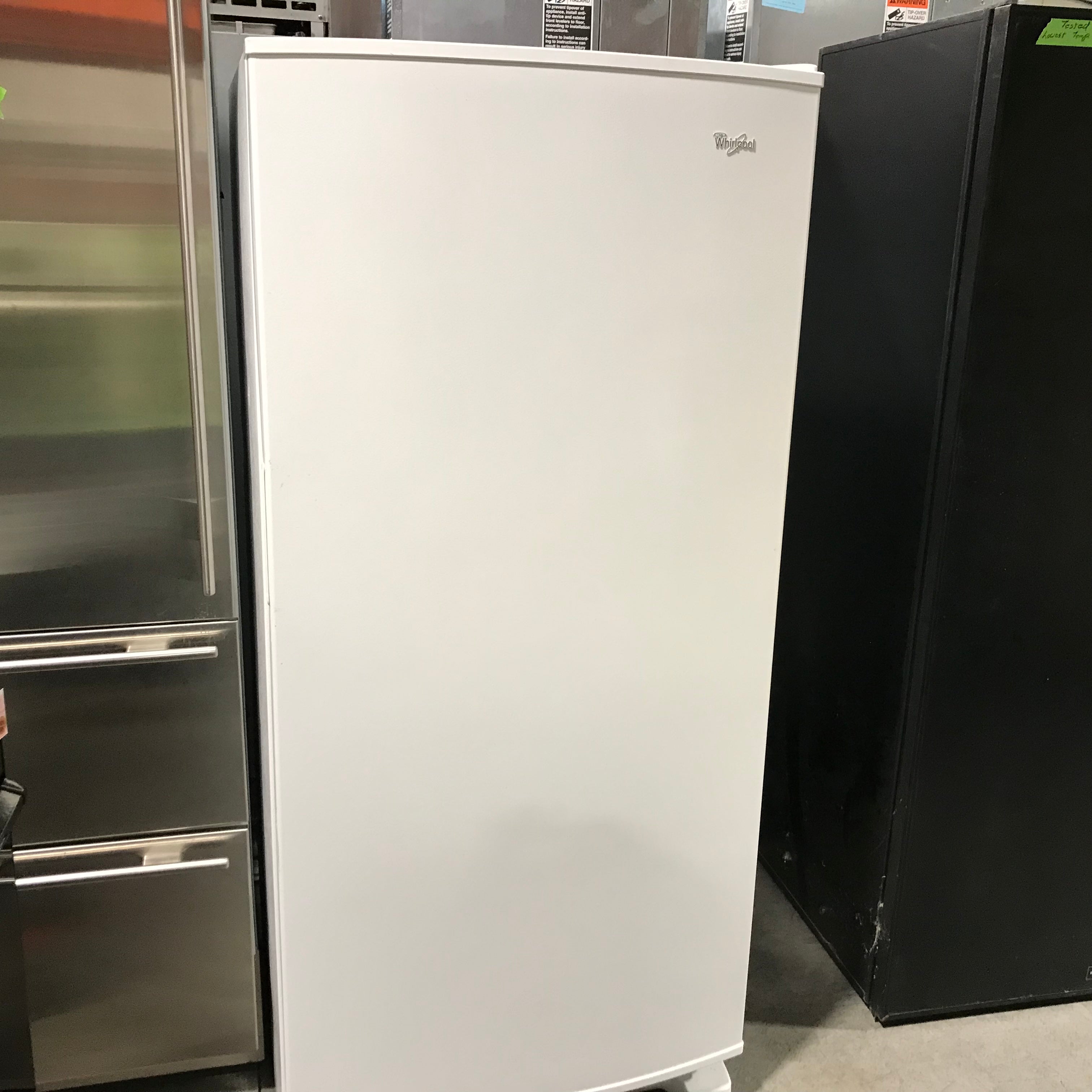 Whirlpool White  Up-Right Freezer 30"x 28"x 66.5"