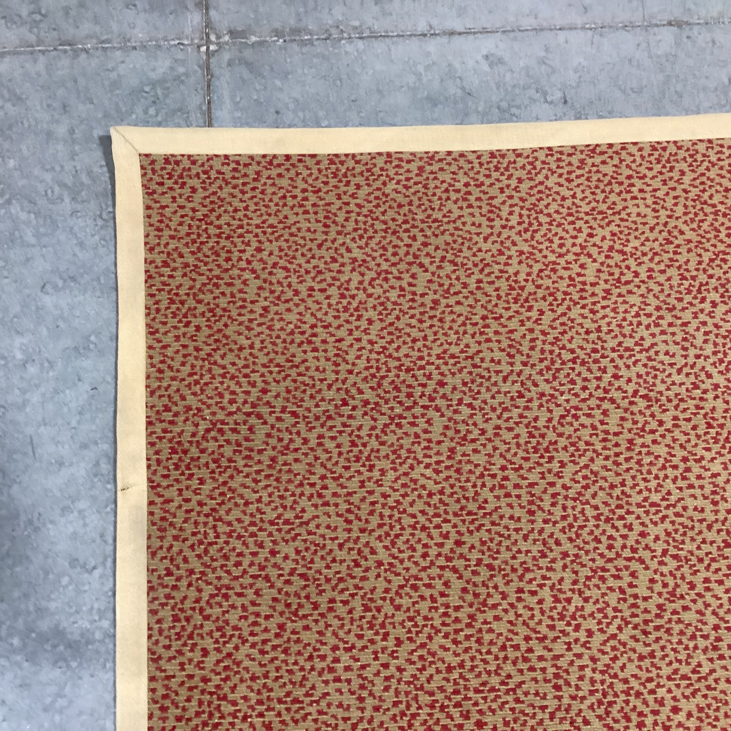 Stark Custom Carpets Gold & Red Animal Print Wool with Border Rug 13'1"x 17'
