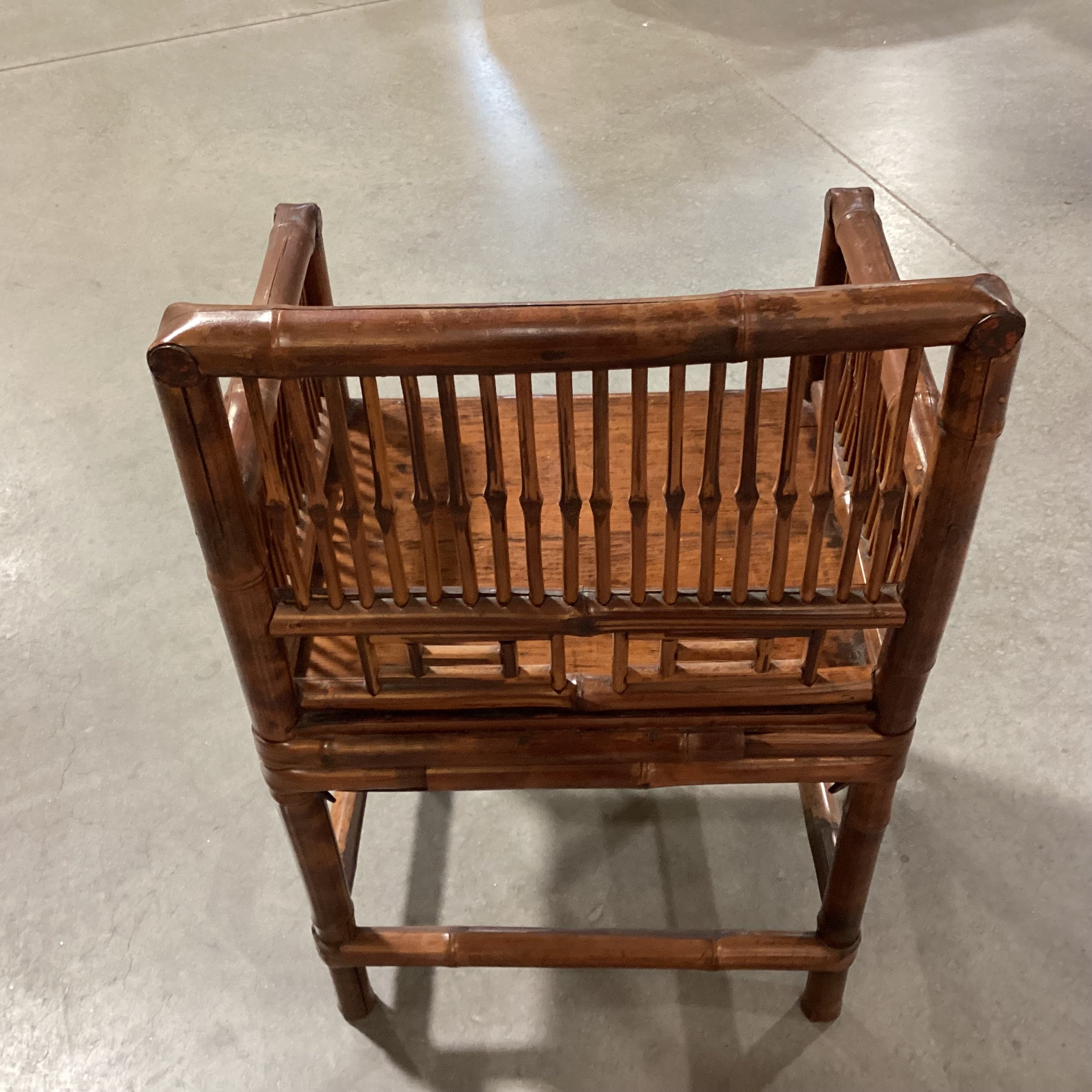 Vintage Bamboo Asian Accent Chair 20"x 16.5"x 33"