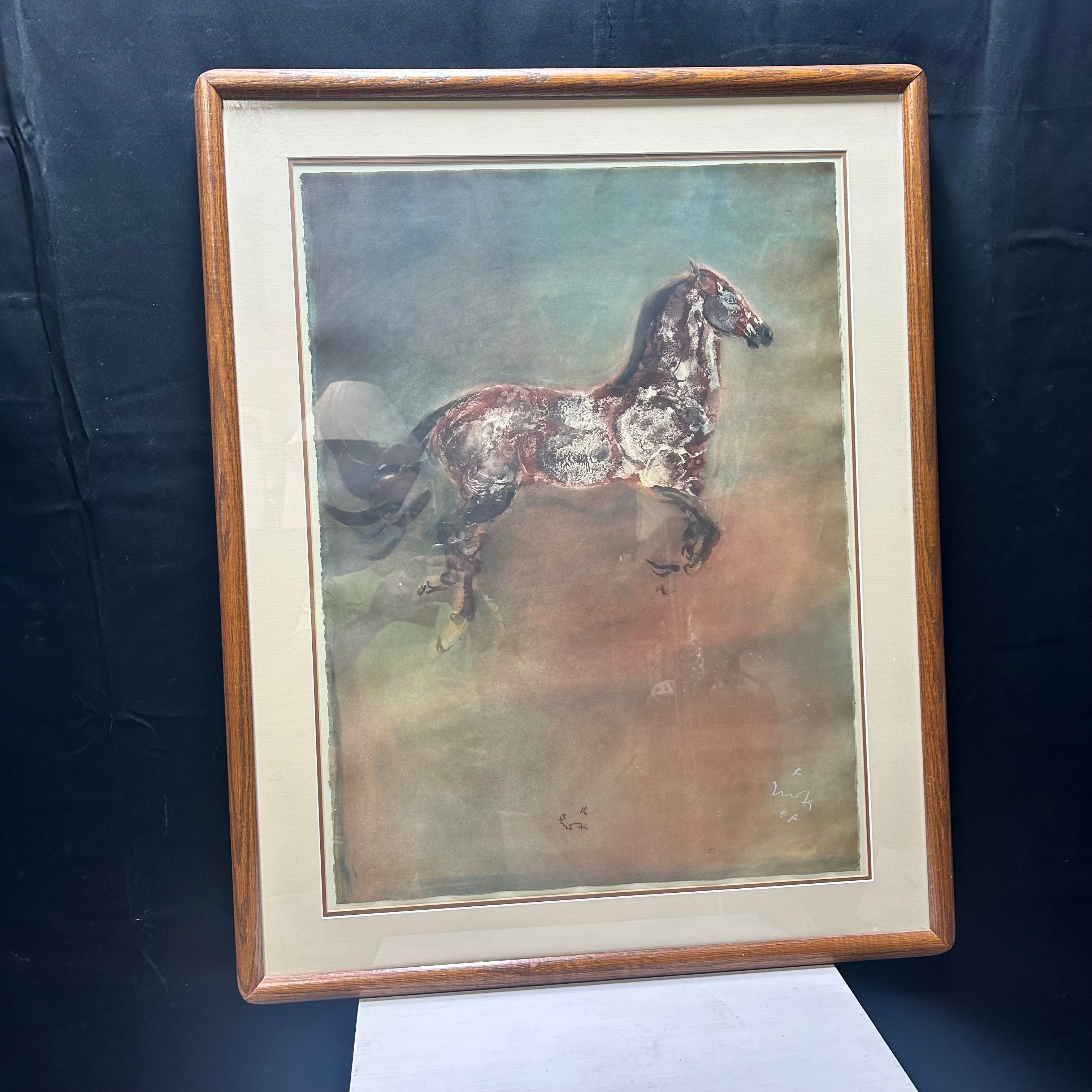 Vintage Kaiko Moti Prancing Horse 30"x 38"