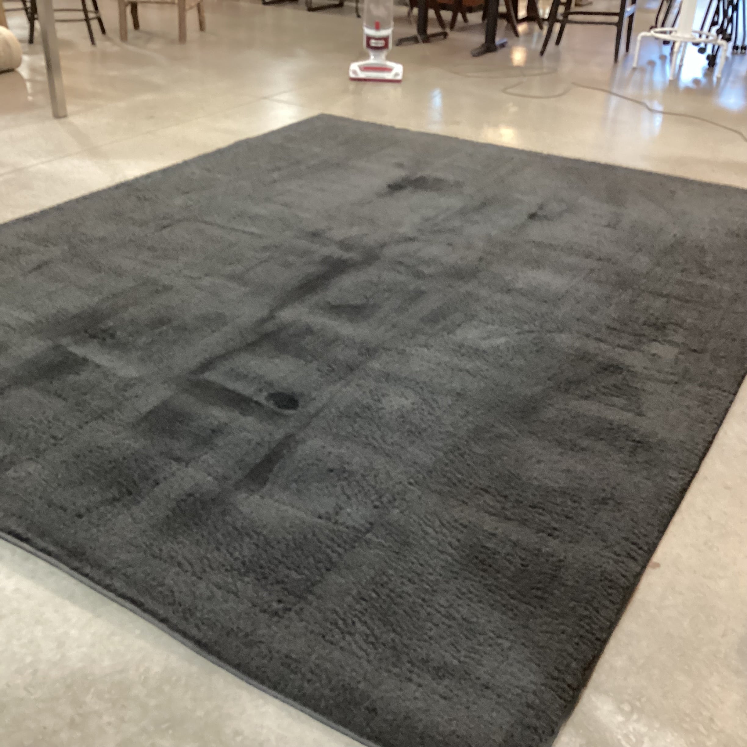 DahDoul Stone Black High Pile Rug