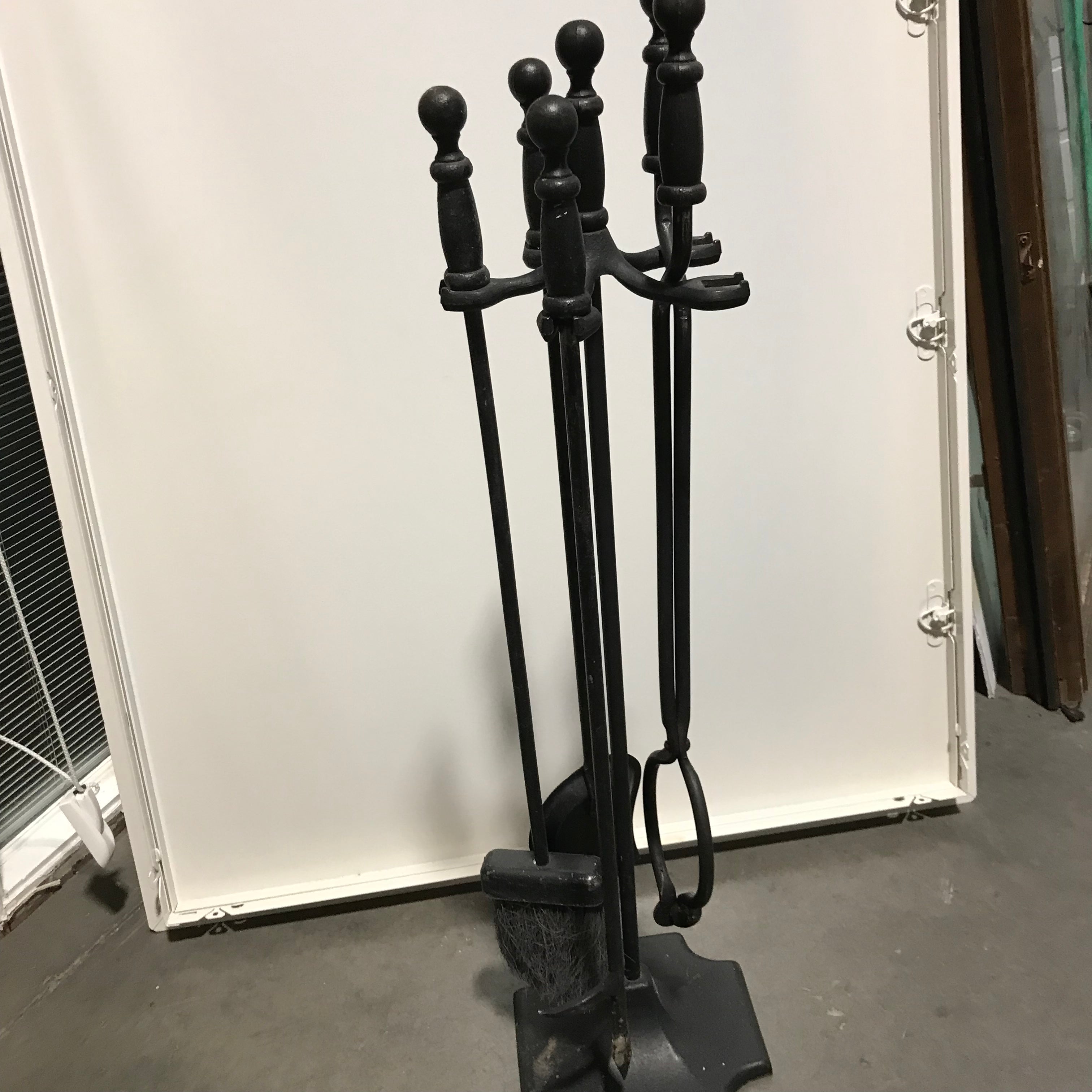 4-Piece Cast Iron Fireplace Tool Set