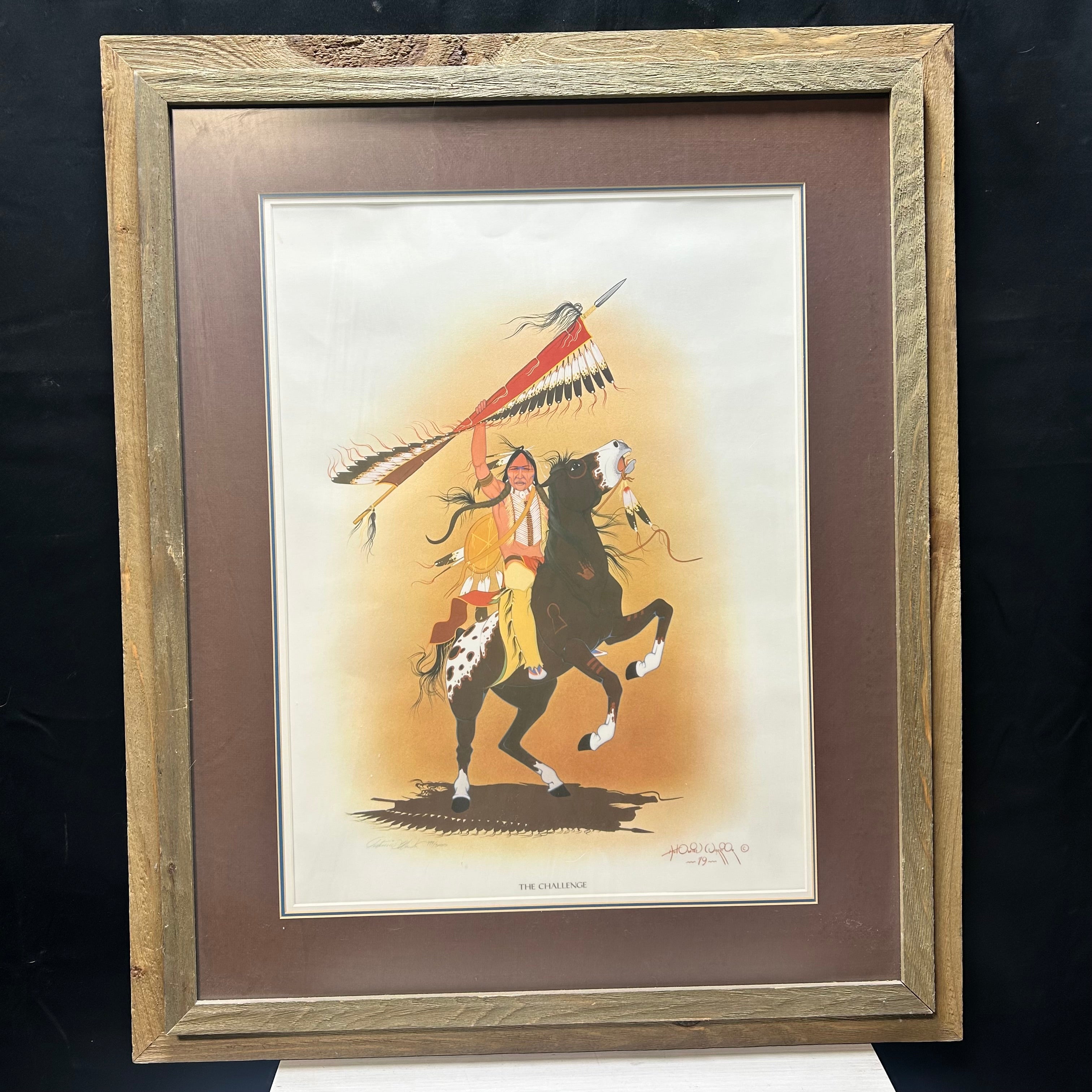 Vintage Limited Edition Lithograph 499/3000 "The Challenge" 28"x 34"