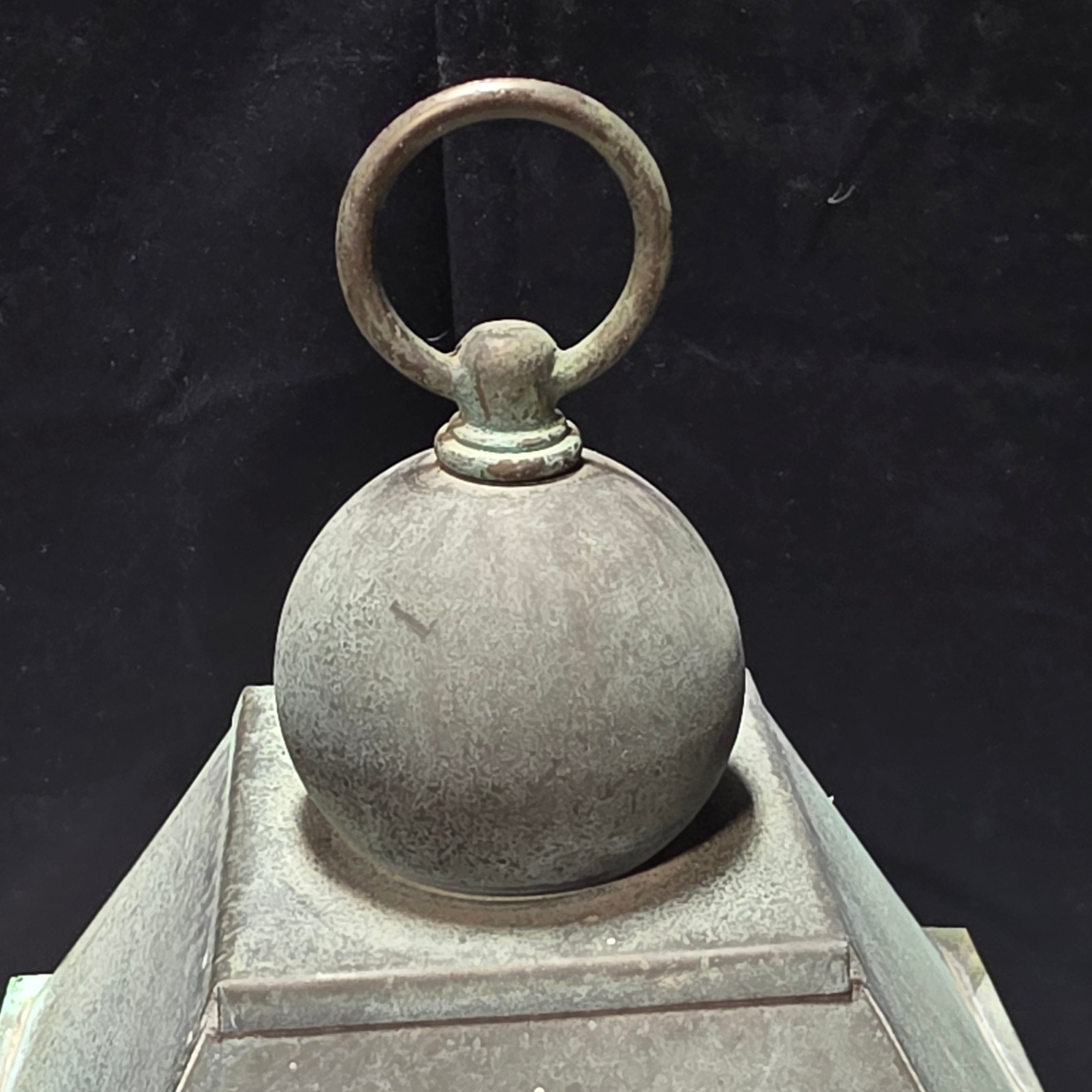 Vintage Copper Outdoor Double Light Lantern 9"x10"x18"