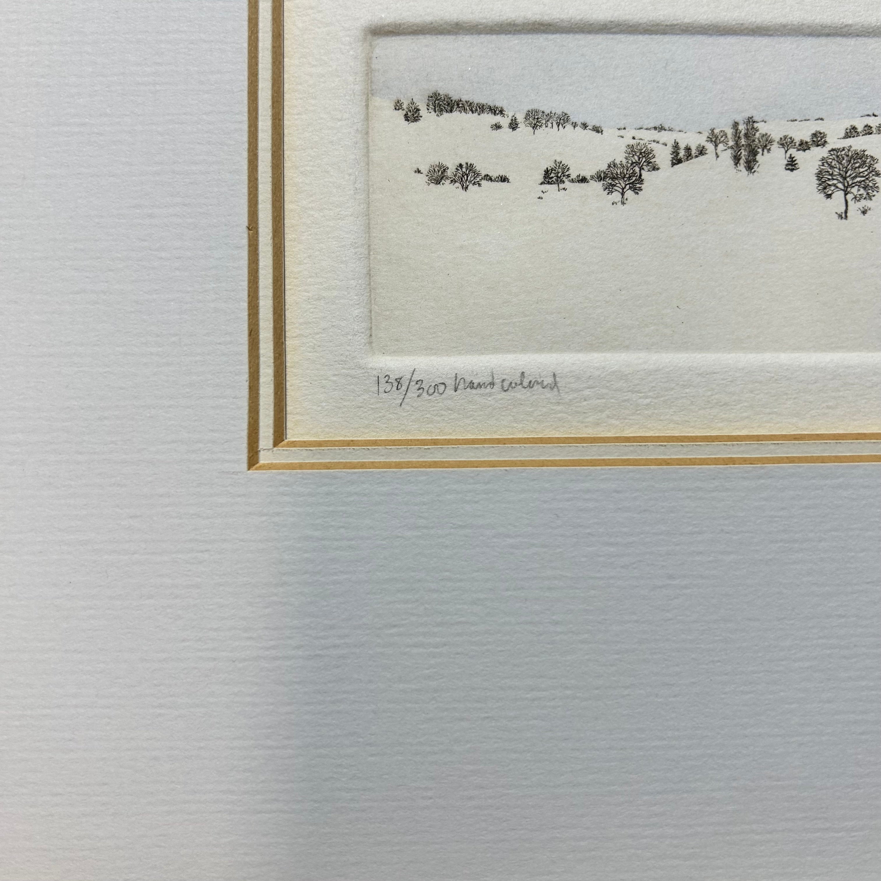Susan Hunt Wulkowicz "SNOWSCAPE" Signed & Numbered 22,5"x 8.5"