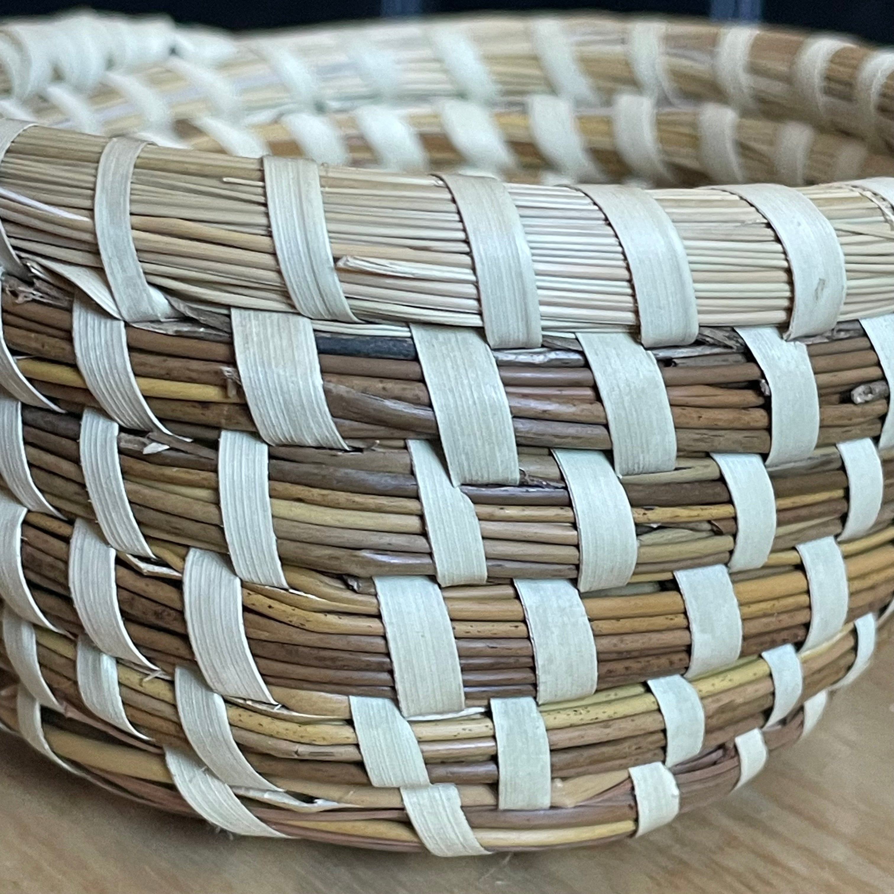 Charleston Sweetgrass Gullah Baskets Signed by Artist Andrea Brown, Pair