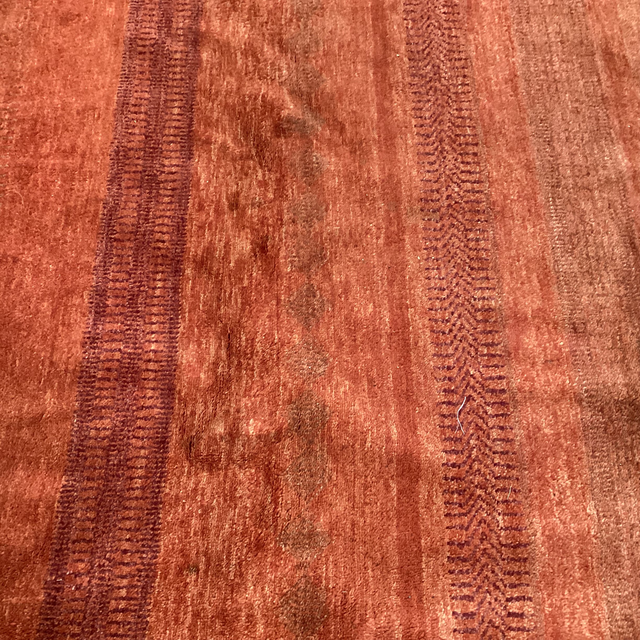 Isberian Rug Co. Gabben Red Orange Handwoven Wool Rug 9'11" x 14'2"