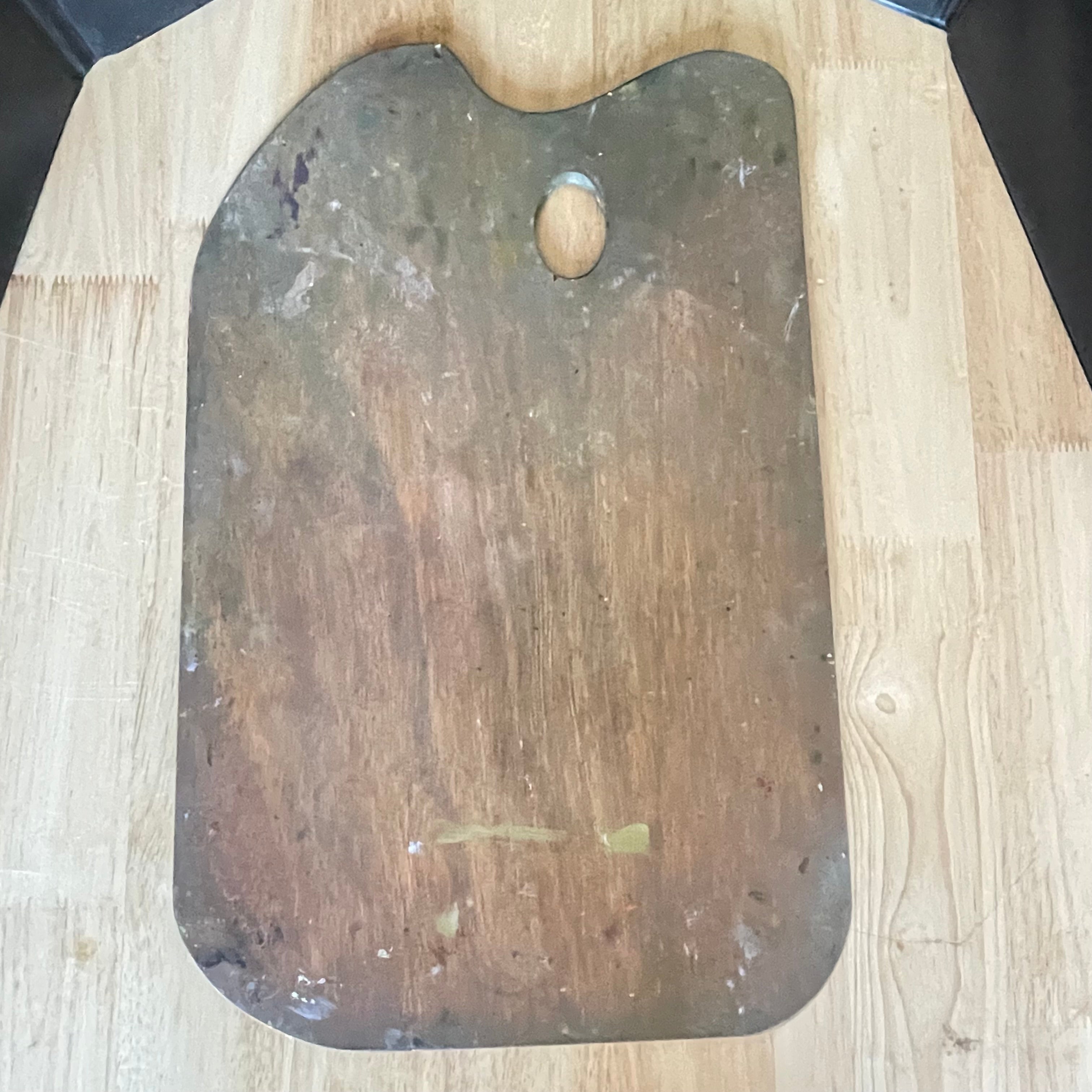 Set of 4 Vintage Wood Cappalletto Artist Palettes, Made in Italy
