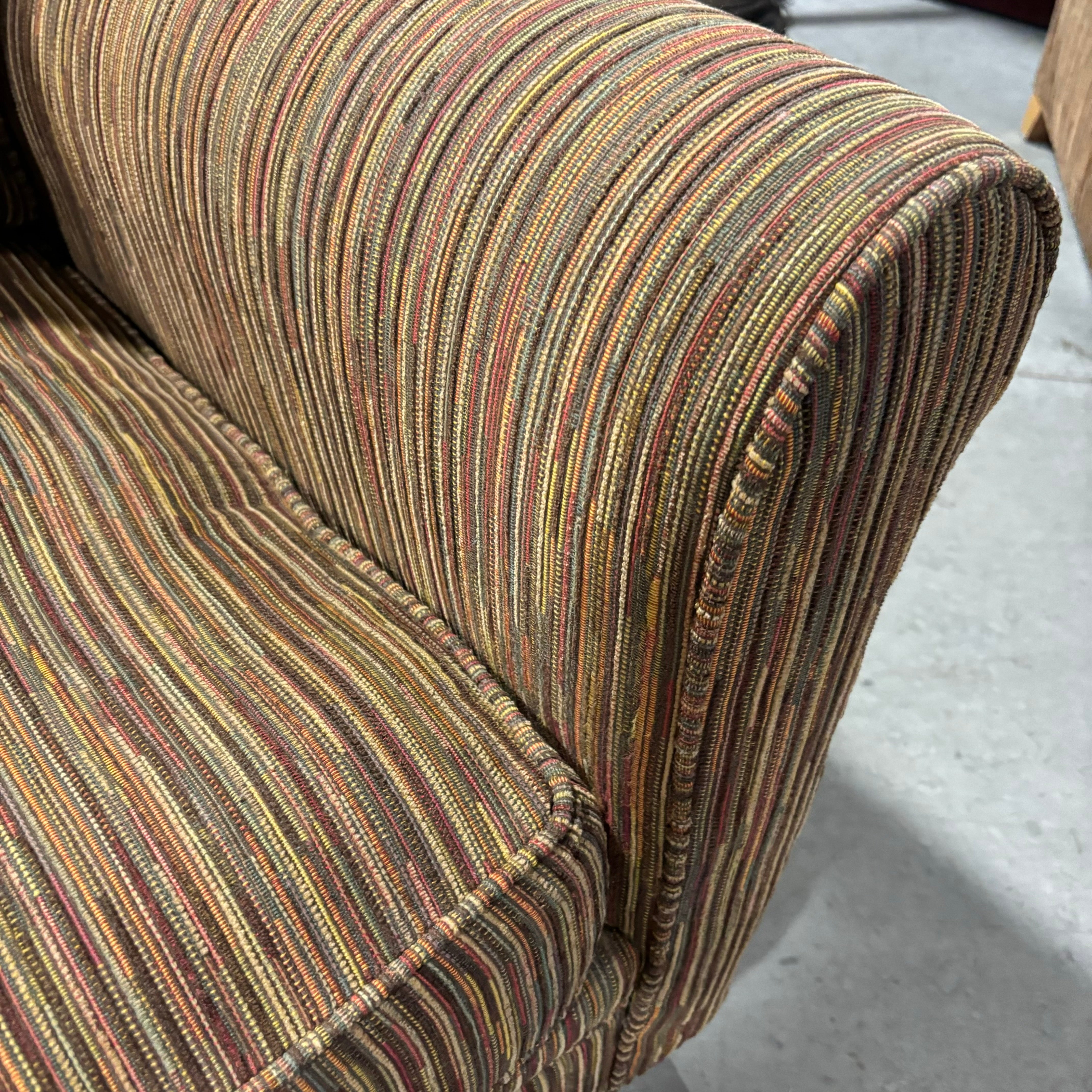 Home Gear Brown Multi Woven with Ottoman Chair 38"x 39"x 31"