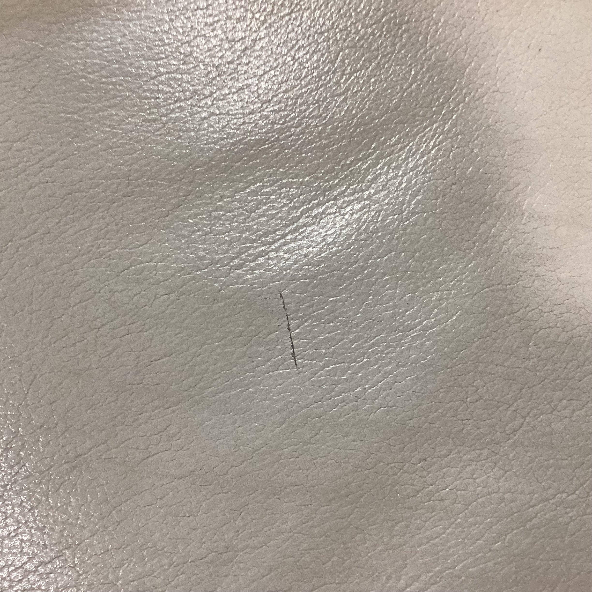 Beige Leather Loveseat Sofa 61"x 34"x 32"