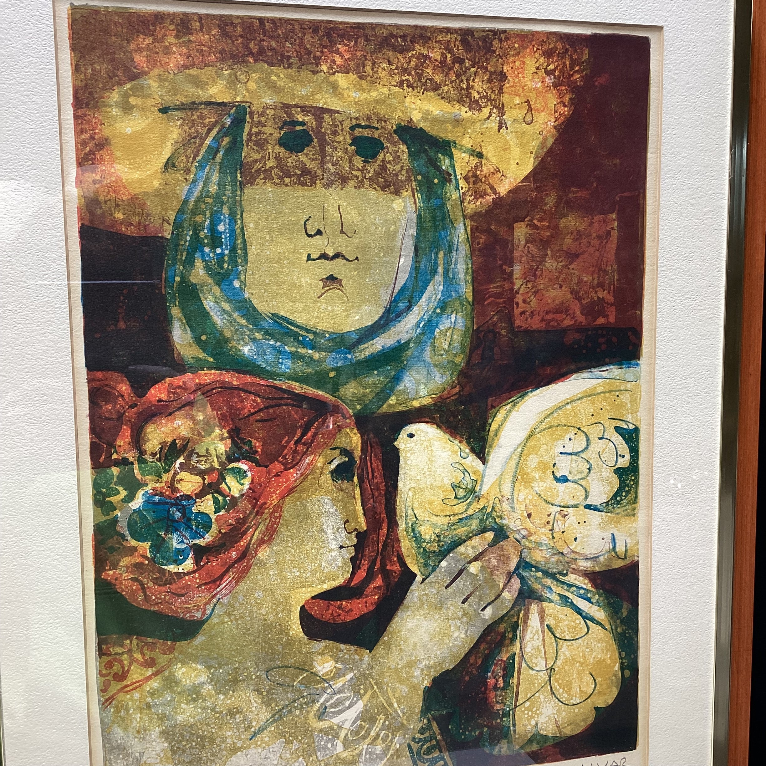Alvar Sunol Signed Limited Edition Lithograph 25" x 31"