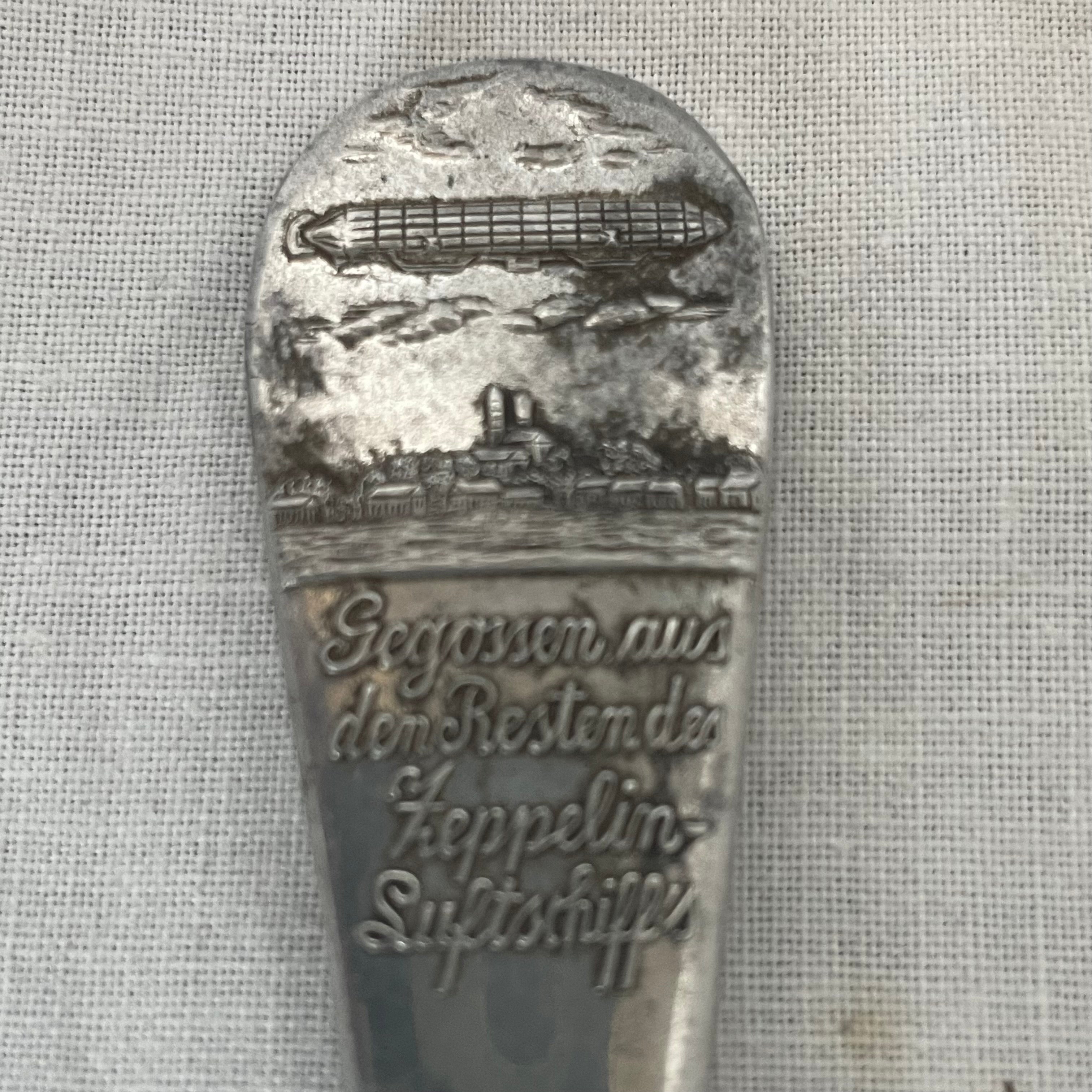 Zeppelin LZ 4 Crash Souvenir Spoon 8.25"