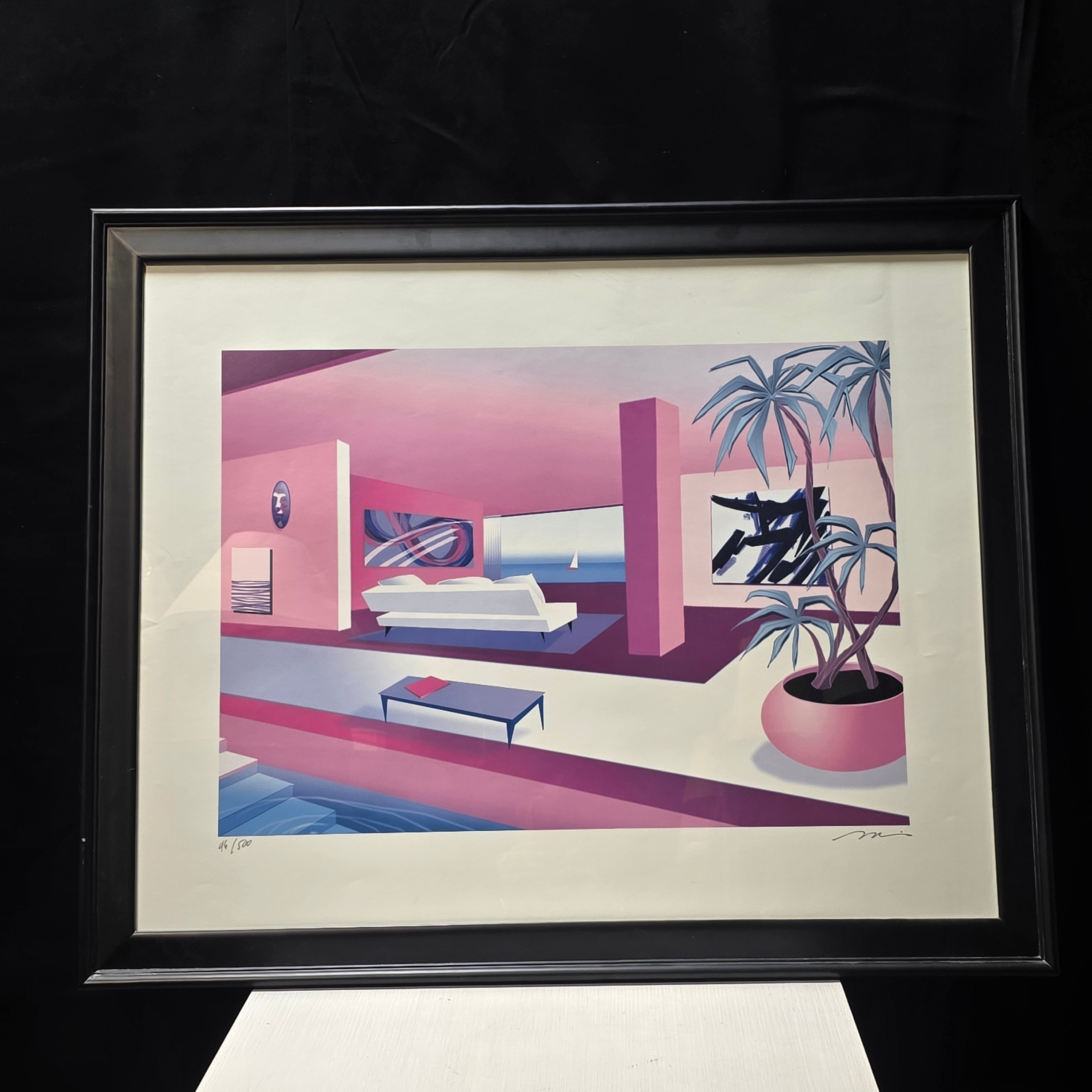 Michael Muffins "A Room with a View" Signed and Numbered 46/500 33.5"x37.5"