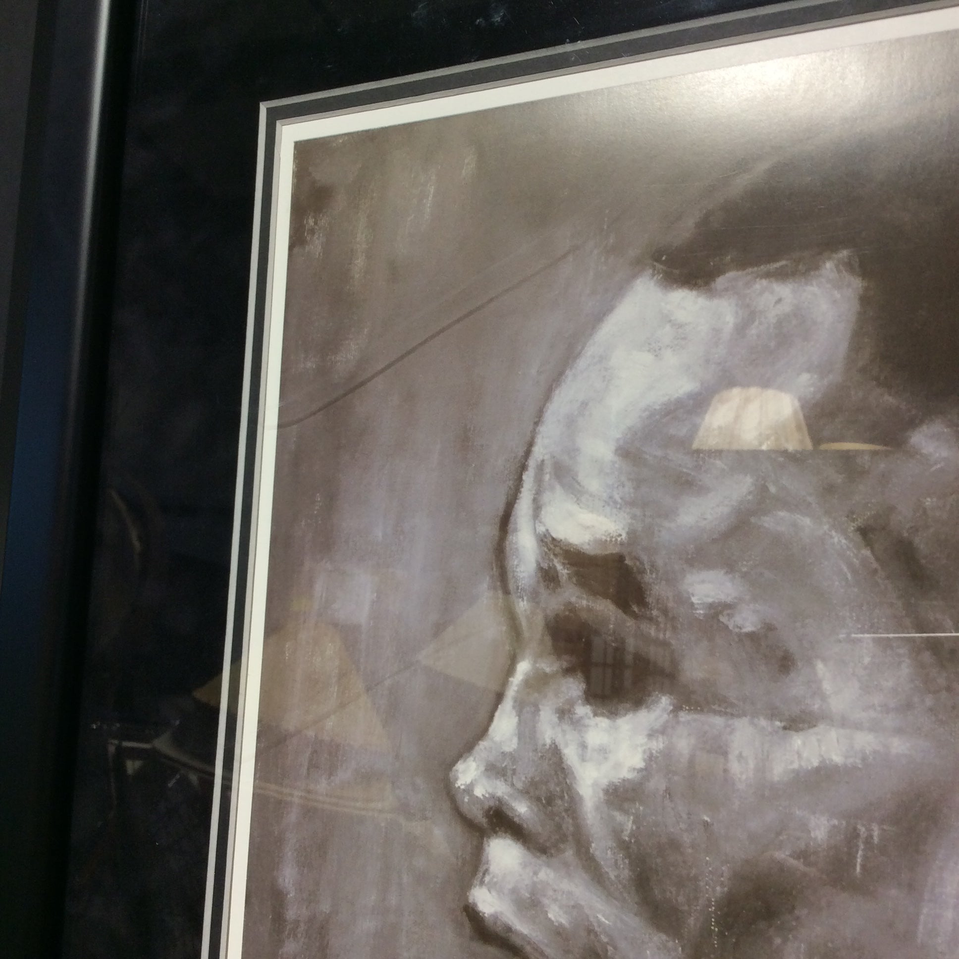 Stephen Holland Signed Limited Edition Portrait Drawing Print Autographed By Sugar Ray Leonard 31" x 52 1/2"