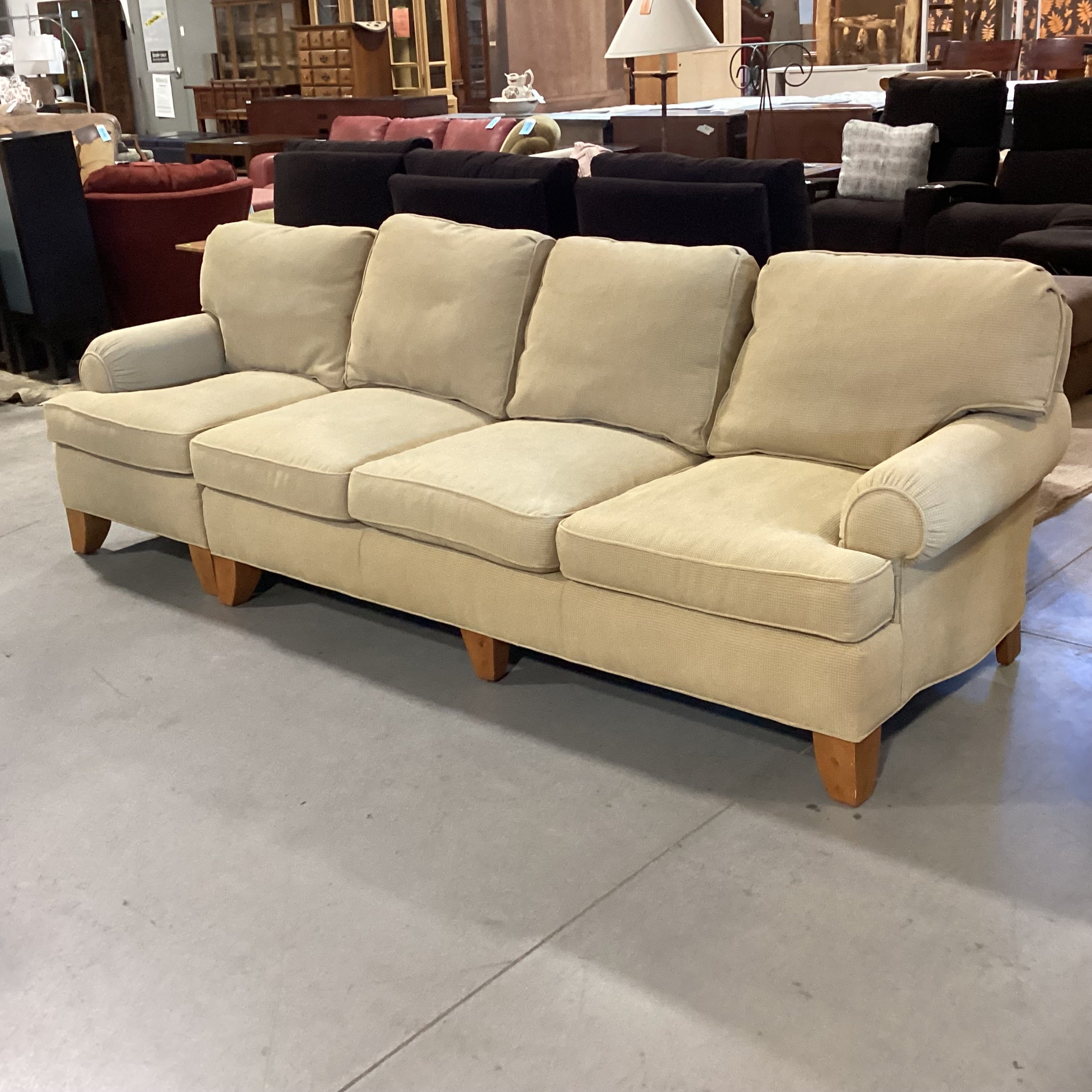 Stanford Furniture Golden Reed Raised Woven 2 Piece Sofa 108"x 38"x 31"