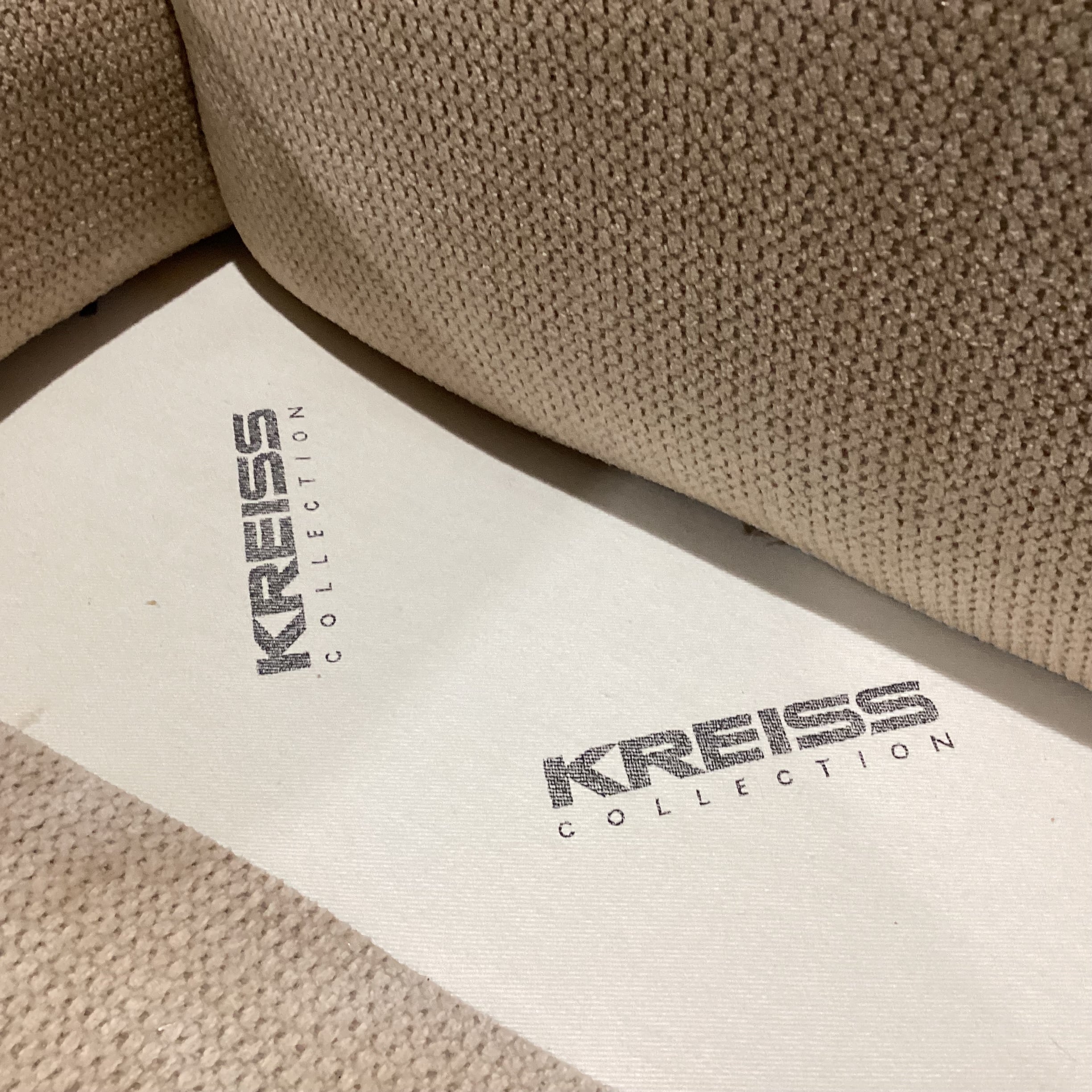 Kreiss Collection Wheat Chenille Woven Roll Arm Down Mix 2 Piece Sectional 108"x 131"x 39"x 29"