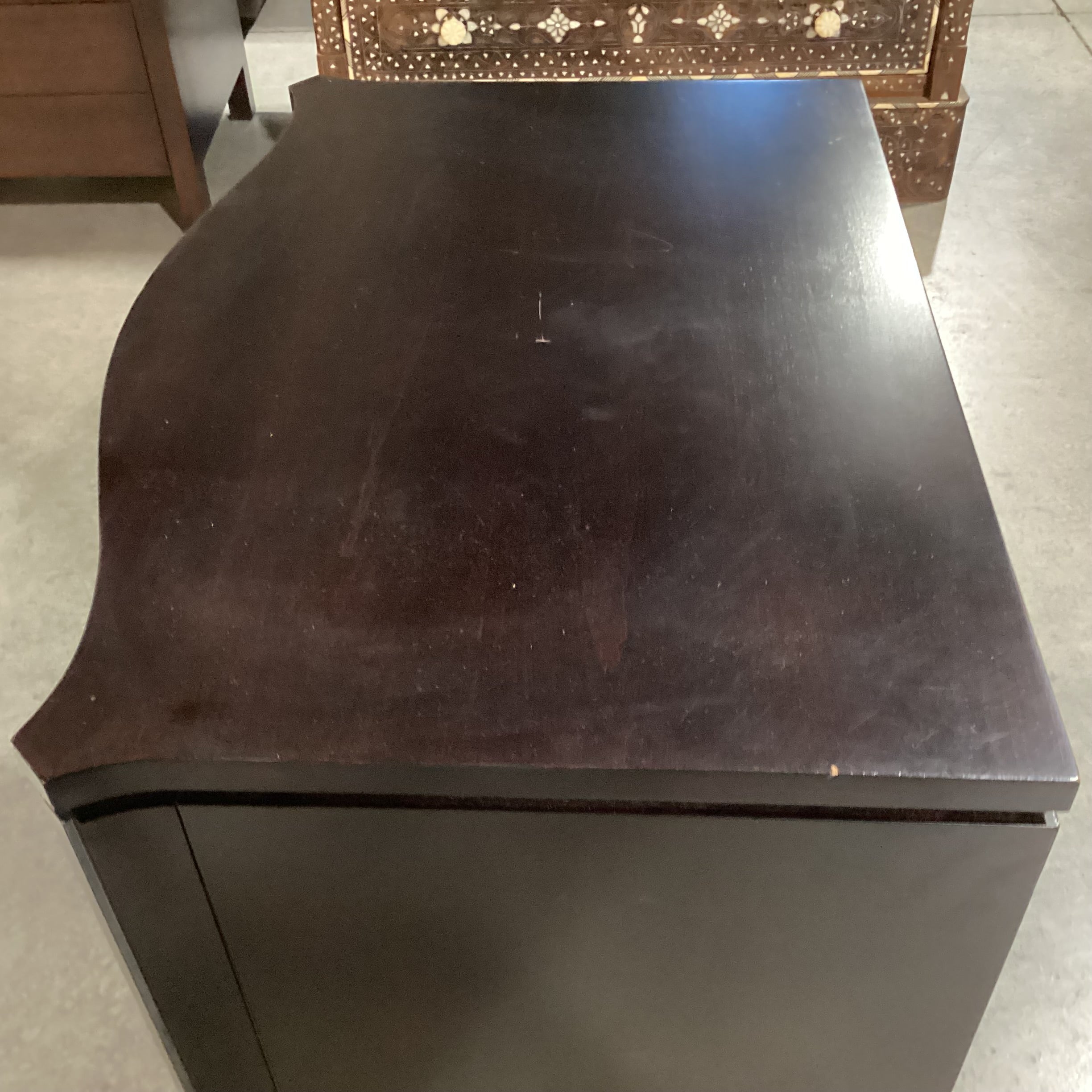 Brownstone Dark Finish Wood 3 Drawer with Pullout Night Stand 31.5"x 22"x 28"