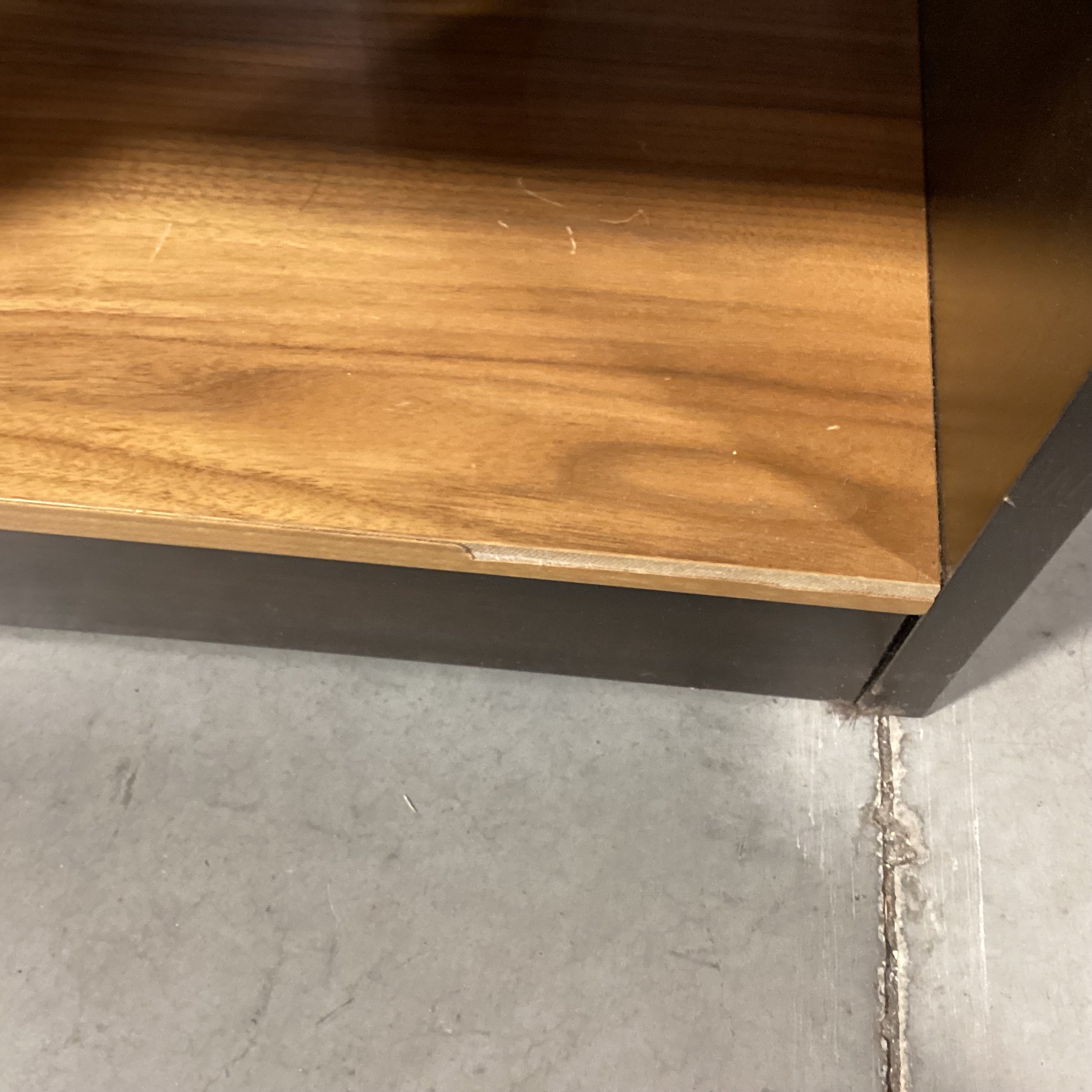 Veneer & Wood 2 Tone with Shelves IslandTable & 4 Stools Dining Set 59"x 29.5"x 36"