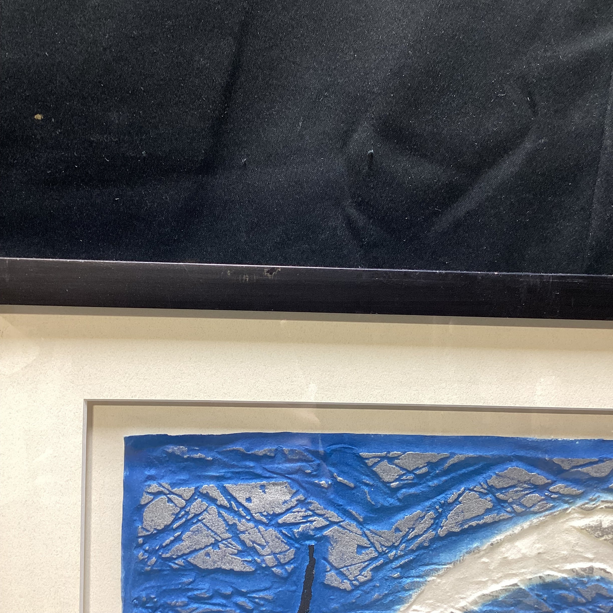 Zhang Bai-Bo Signed/Dated Limited Edition Boat Linocut Print 24" x 23"
