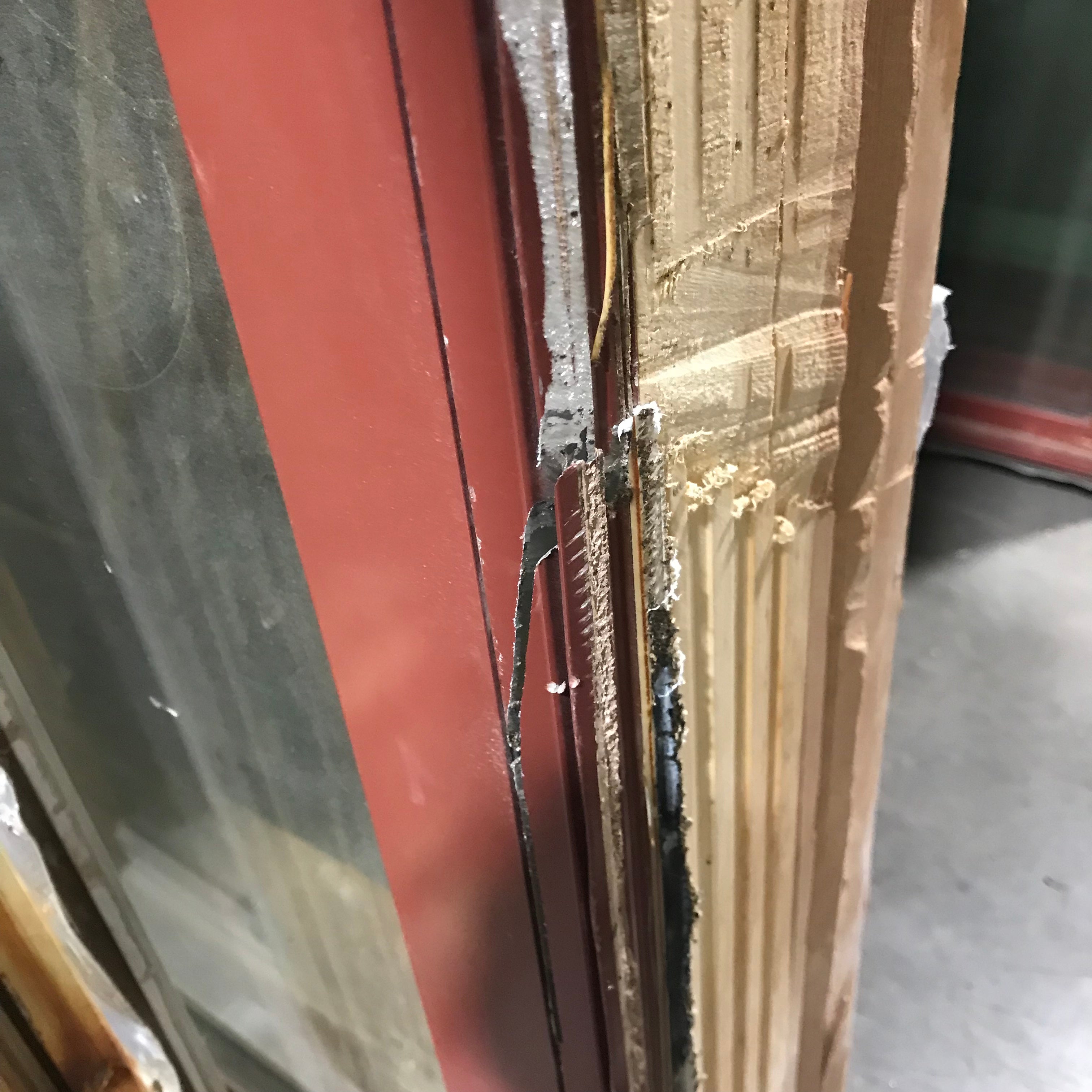 92.5"x 53.5"x 7.25" Cranberry Metal Clad 1 Fixed Pane and Single Casement Exterior Window